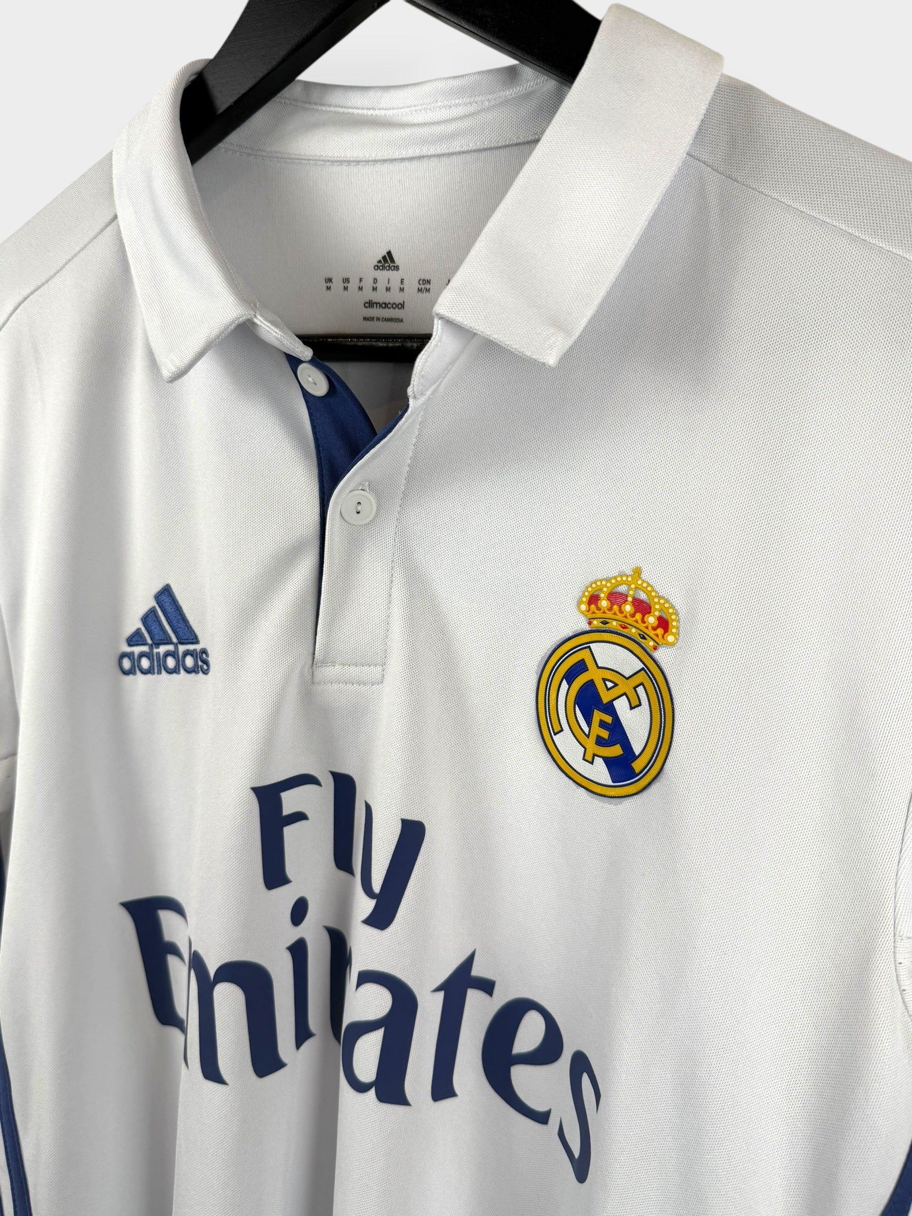 2016-17 REAL MADRID HOME SHIRT BALE #11 M - Authentic Football Club
