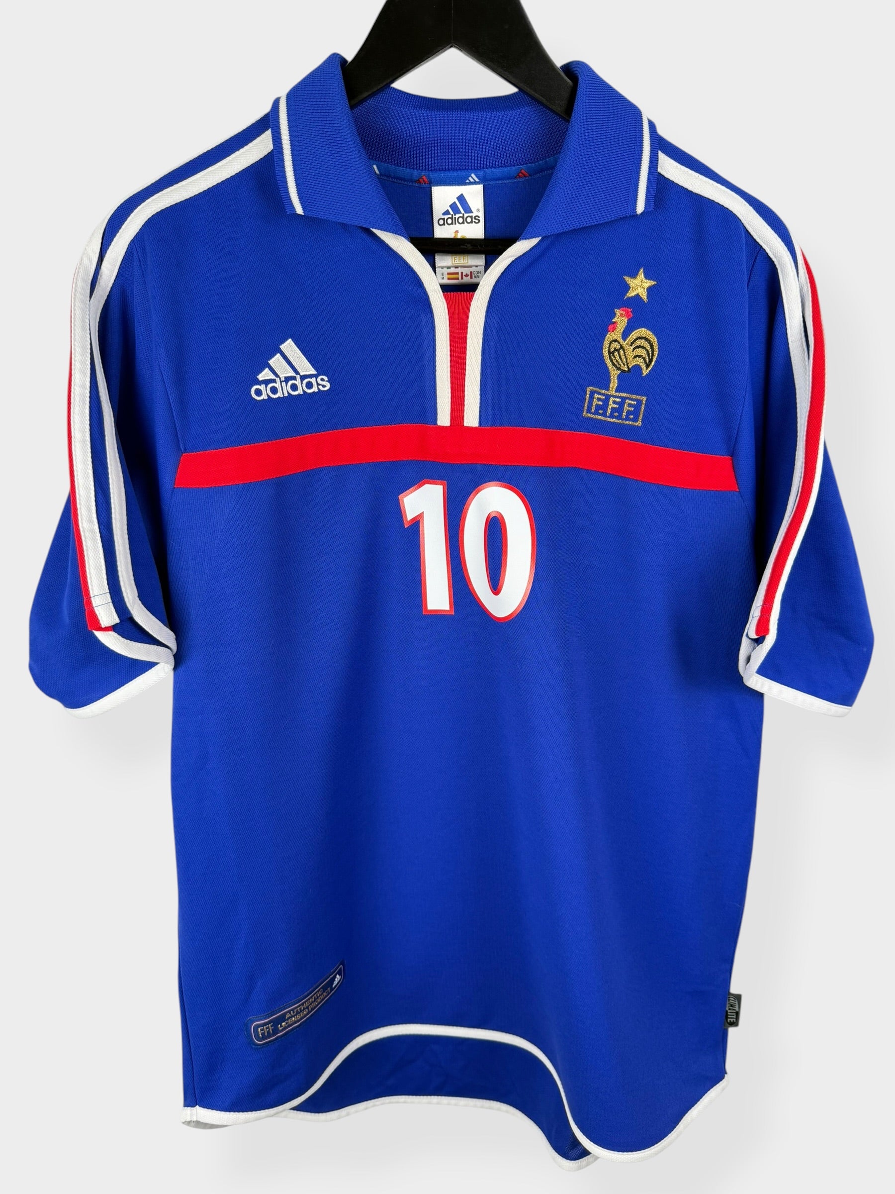 2000-02 FRANCE HOME SHIRT ZIDANE #10 M