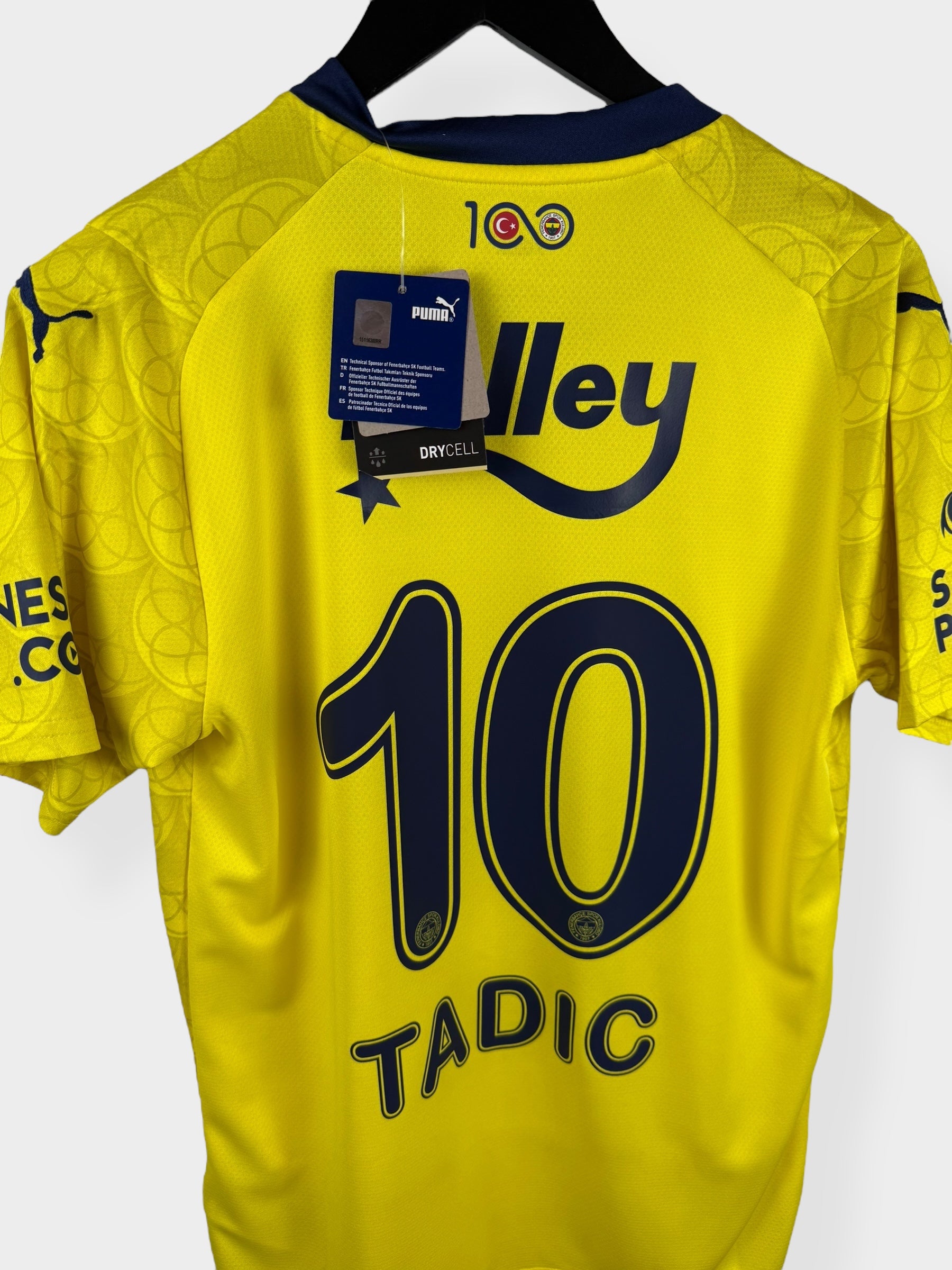 2023-24 FENERBACHE AWAY SHIRT TADIC #10 S - Authentic Football Club