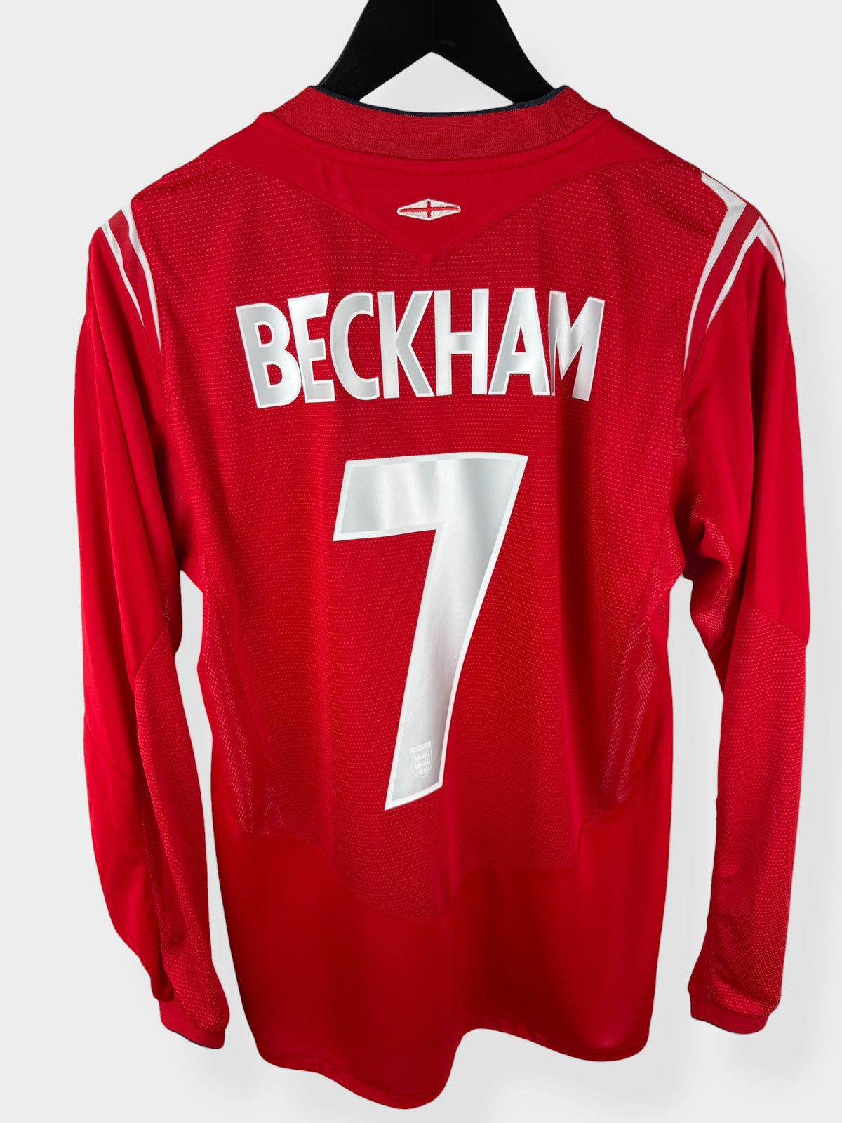 2004-06 ENGLAND AWAY SHIRT LS BECKHAM #7 S