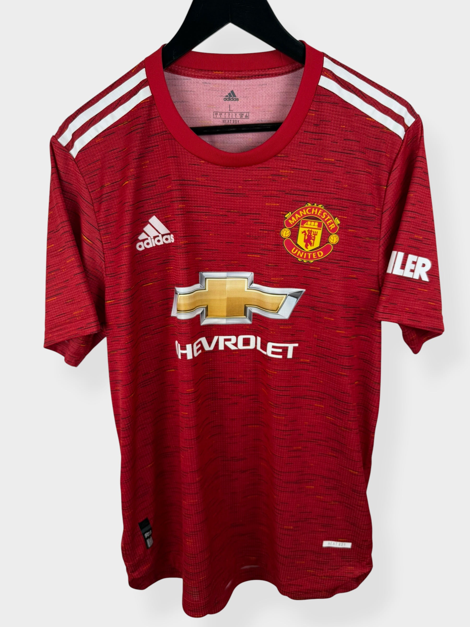 2020-21 MANCHESTER UNITED HOME SHIRT PLAYER ISSUE POGBA #6 L