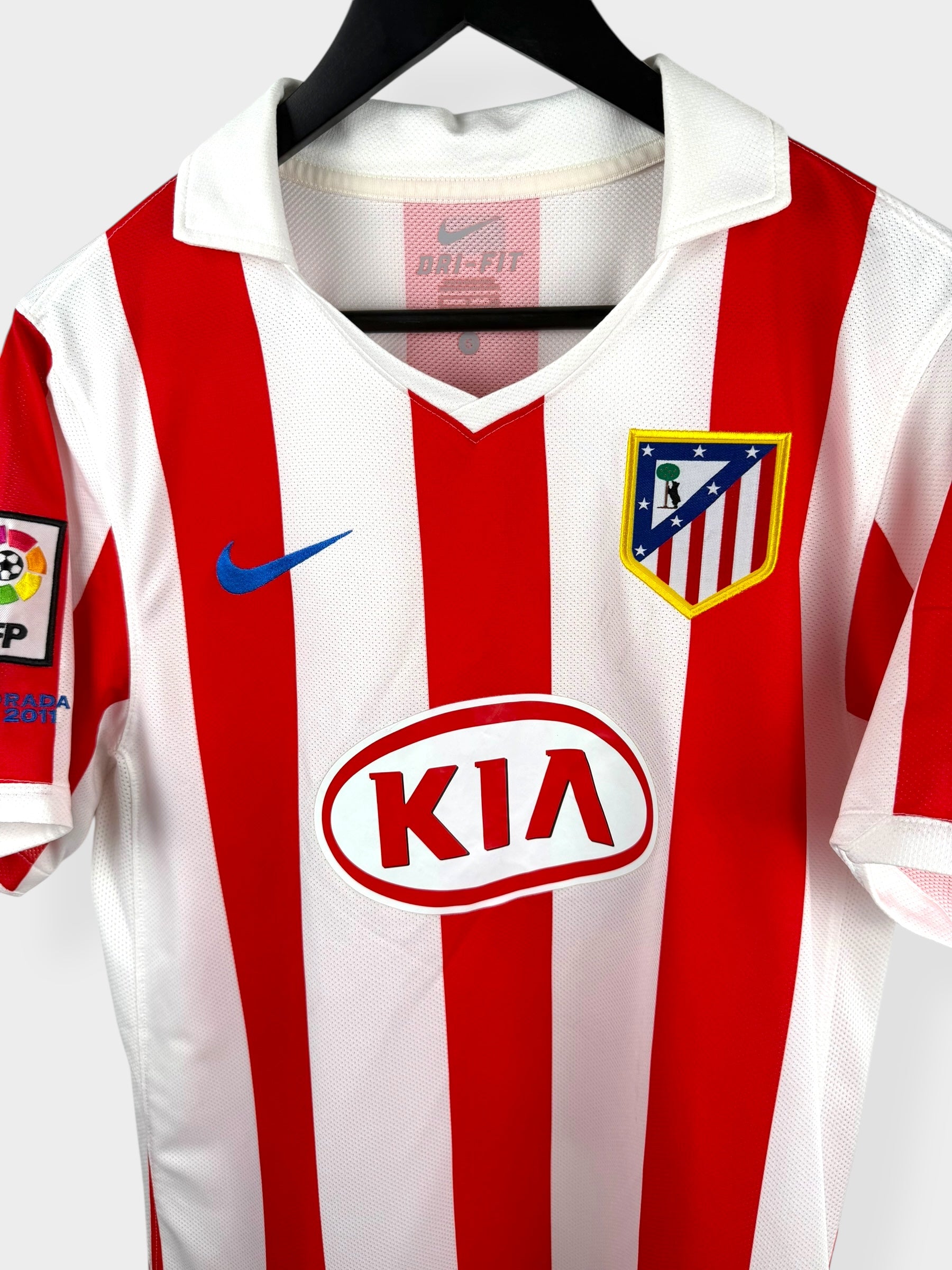 2010-11 ATLETICO MADRID HOME SHIRT FORLAN #7 S - Authentic Football Club