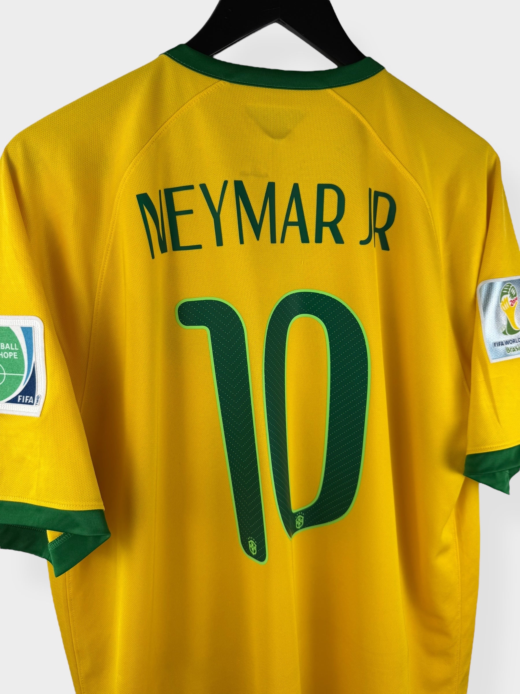 2014-15 BRAZIL HOME SHIRT NEYMAR JR #10 XL