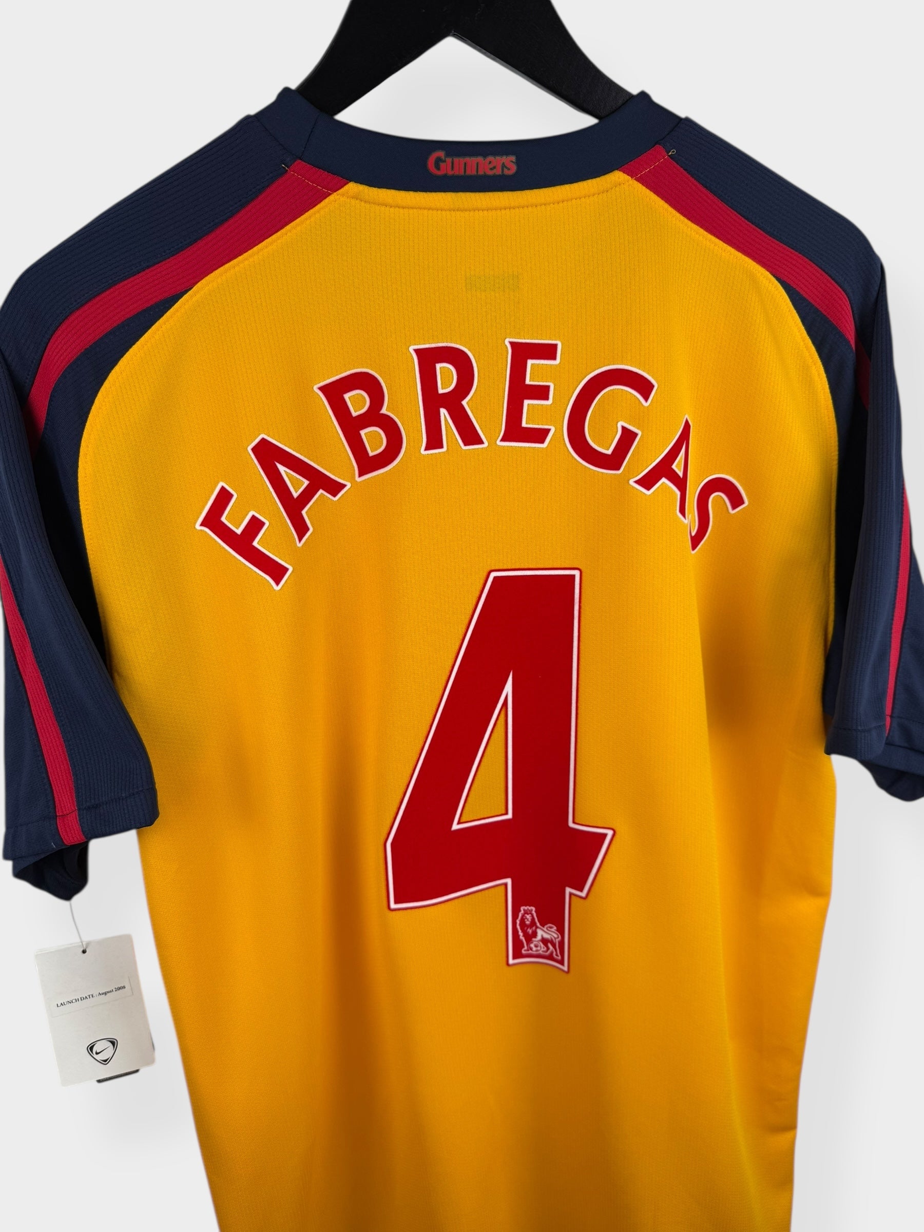 2008-09 ARSENAL AWAY SHIRT FABREGAS #4 XL - Authentic Football Club