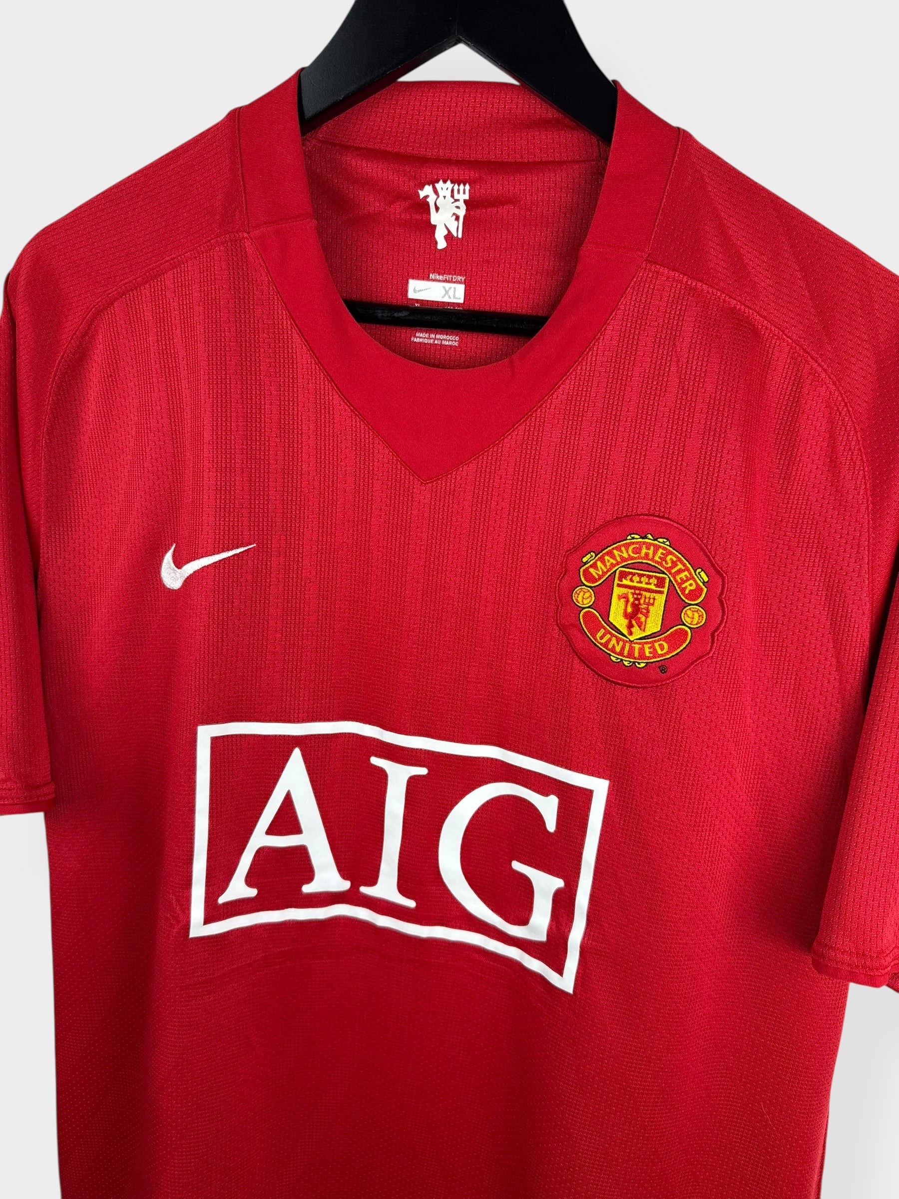 2007-09 MANCHESTER UNITED HOME SHIRT RONALDO #7 XL