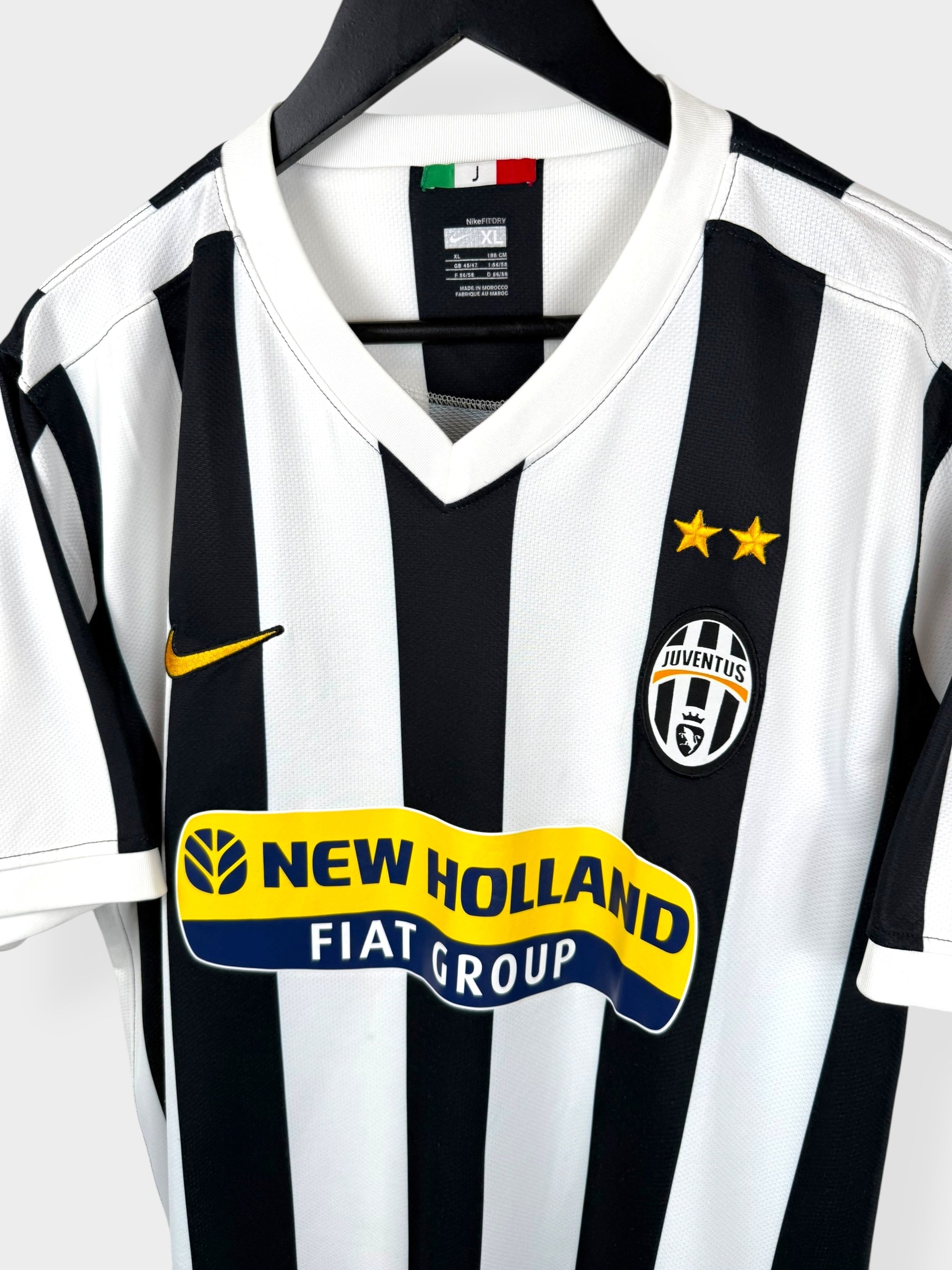 2009-10 JUVENTUS HOME SHIRT DEL PIERO #10 XL - Authentic Football Club