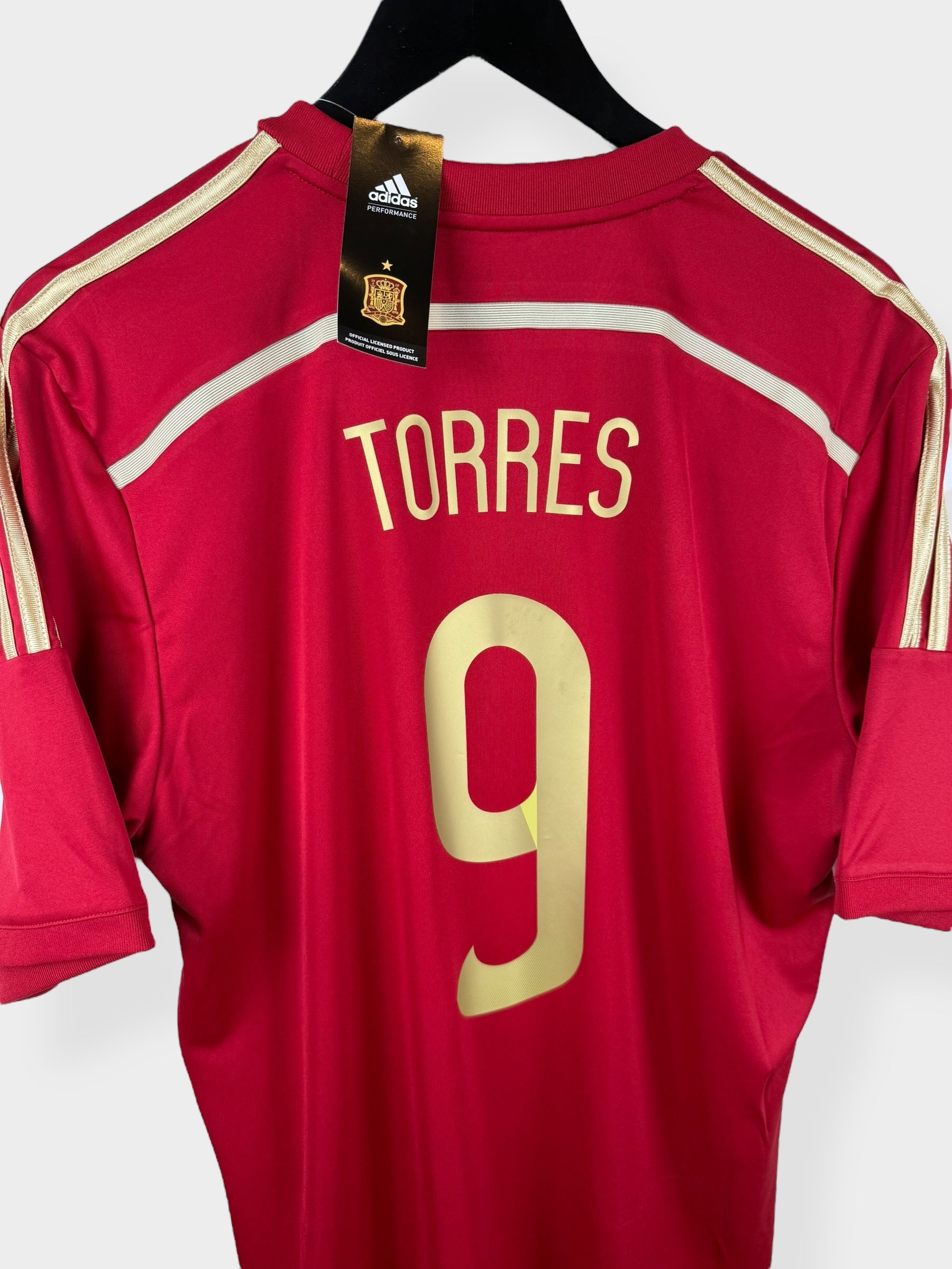 2014-15 SPAIN HOME SHIRT TORRES #9 L - Authentic Football Club
