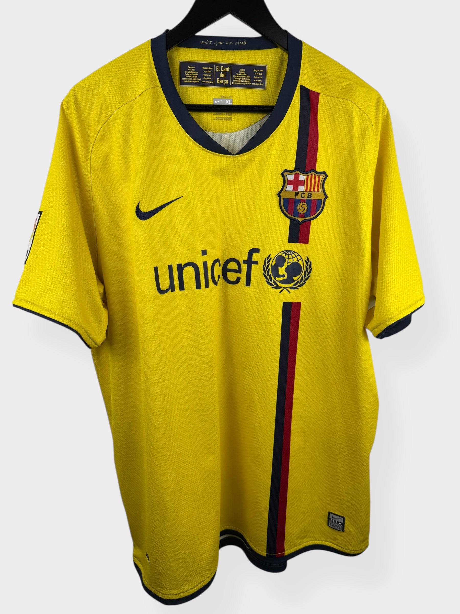 2008-09 BARCELONA UITSHIRT MESSI #10 XL