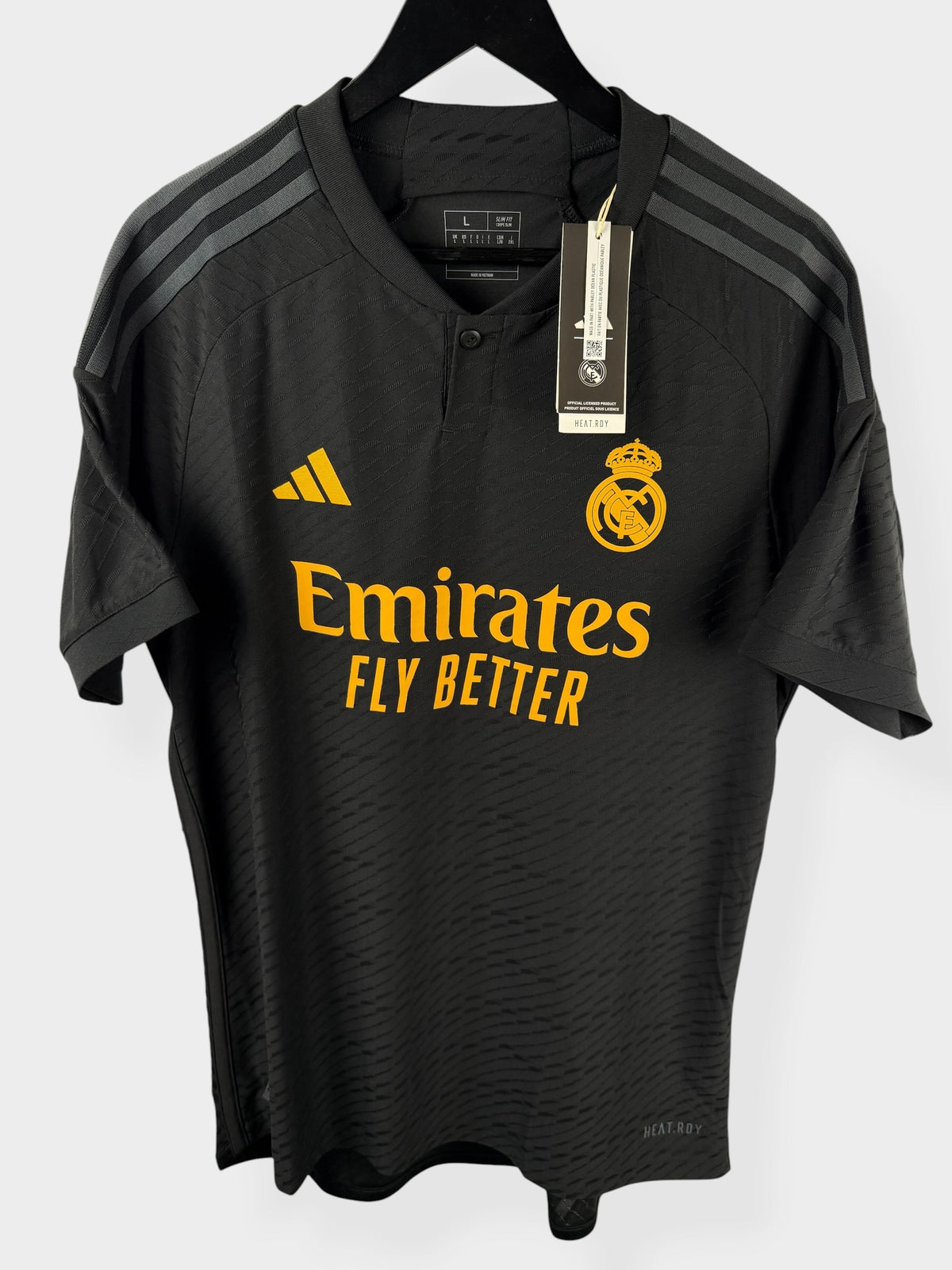 2023-24 REAL MADRID DRITTES TRIKOT PLAYER ISSUE L