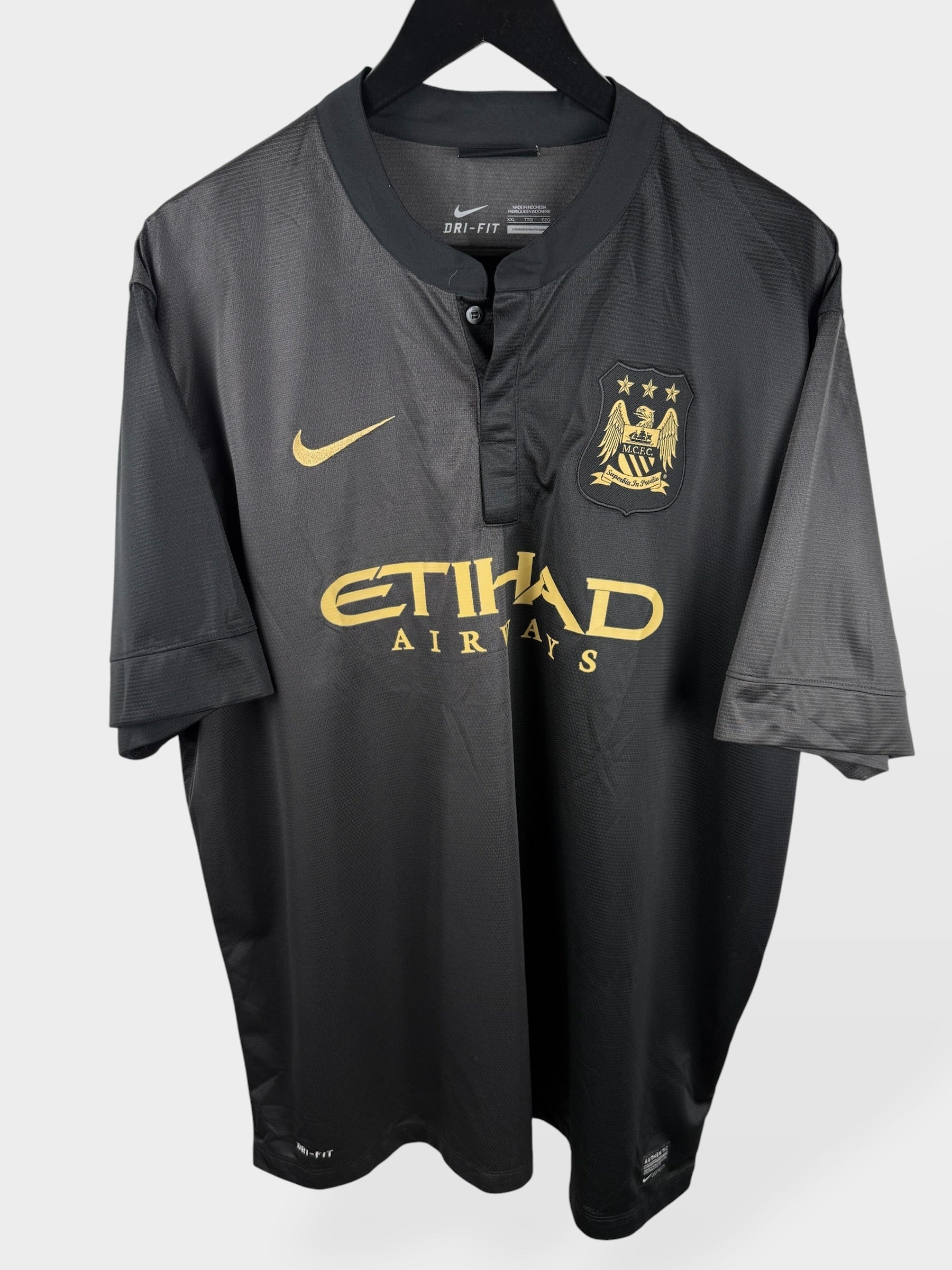 2013-14 MANCHESTER CITY AWAY SHIRT KUN AGUERO #16 XXL
