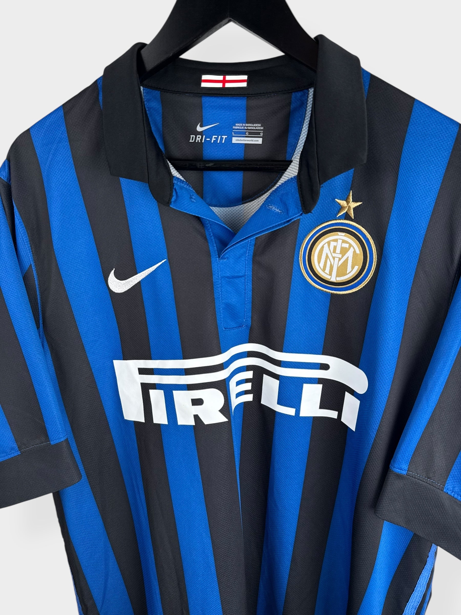 2011-12 INTER MILAN HOME SHIRT ZANETTI #4 L