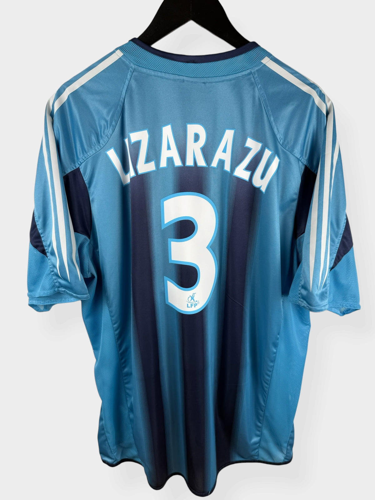 2004-05 OLYMPIQUE MARSEILLE AWAY SHIRT LIZARAZU #3 XXL - Authentic Football Club