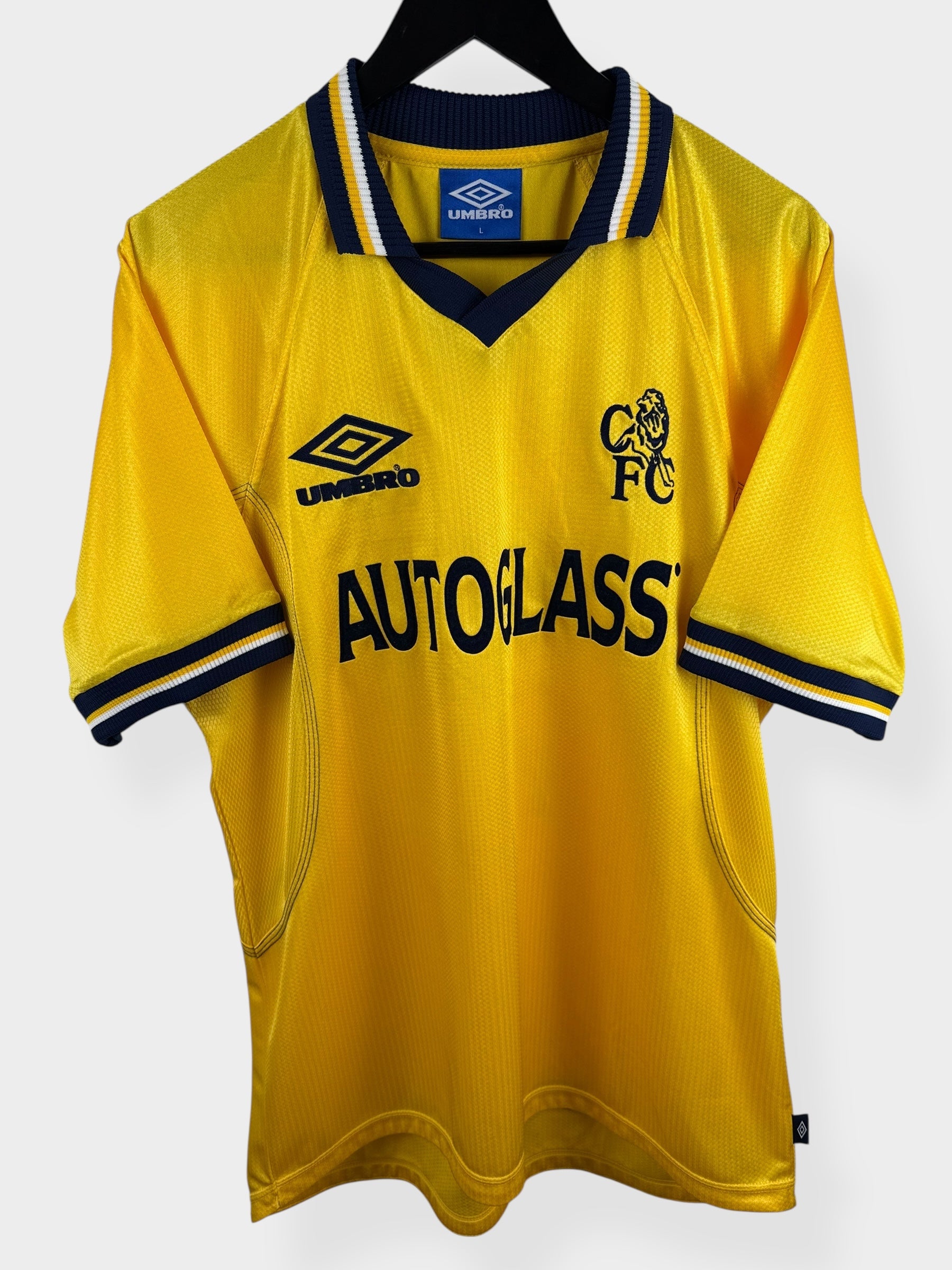 1998-00 CHELSEA DRITTES TRIKOT DESCHAMPS #7 L