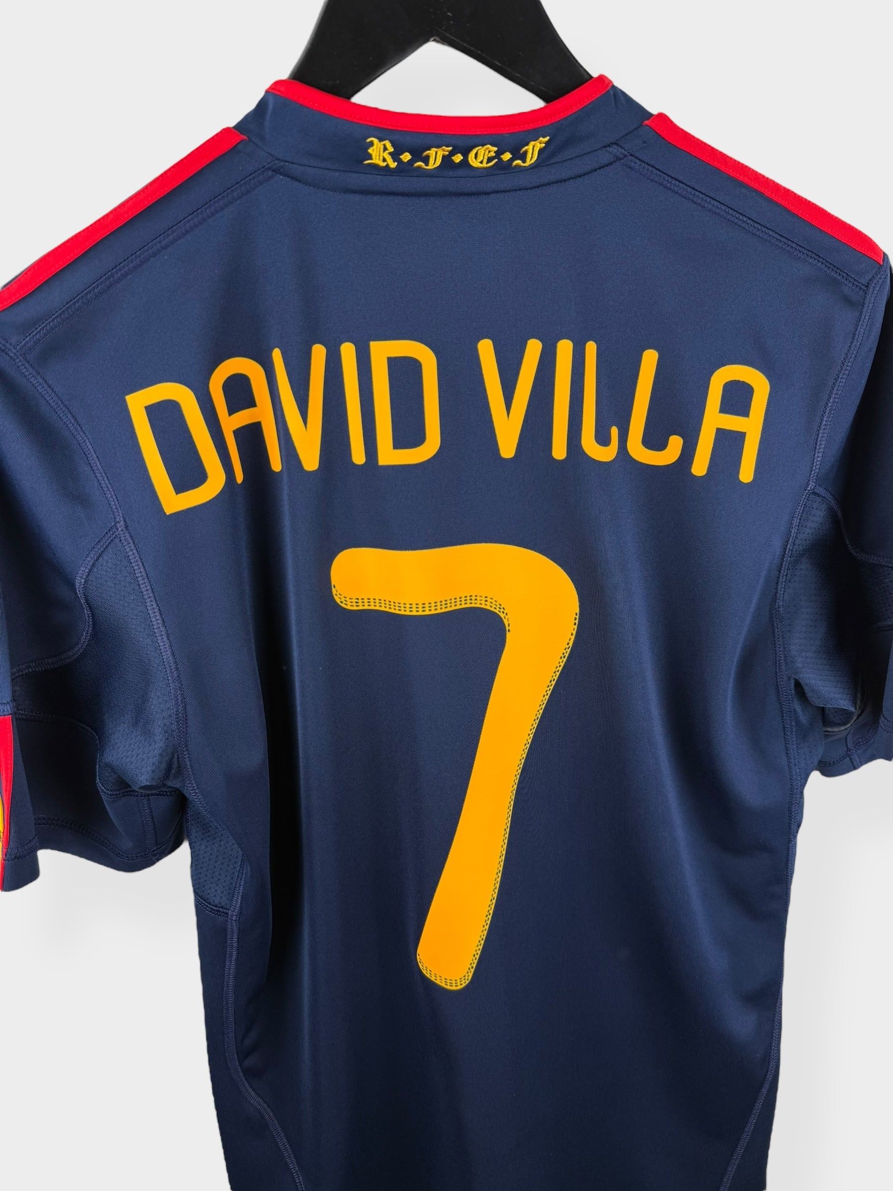 2010-11 SPAIN AWAY SHIRT DAVID VILLA #7 S - Authentic Football Club