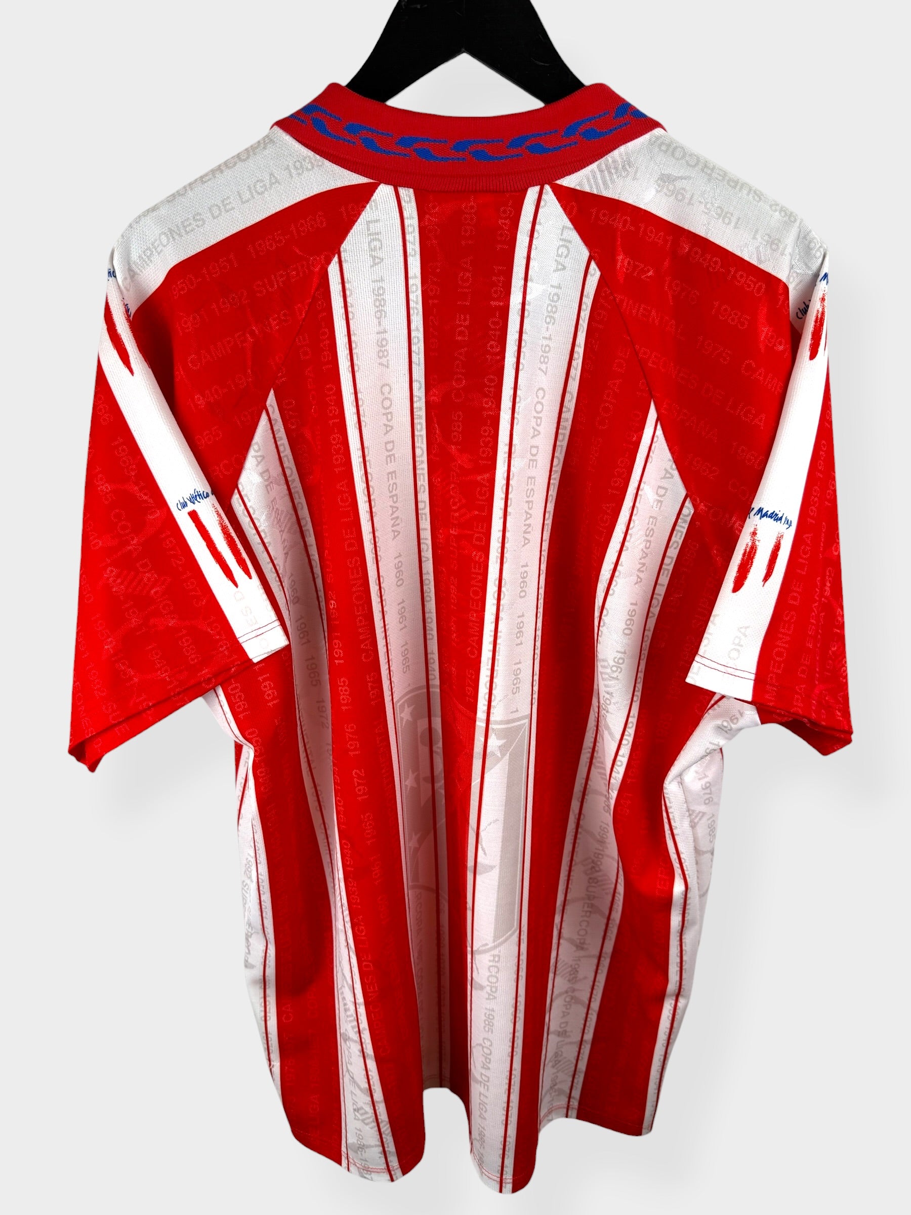 1995-96 ATLETICO MADRID HOME SHIRT L