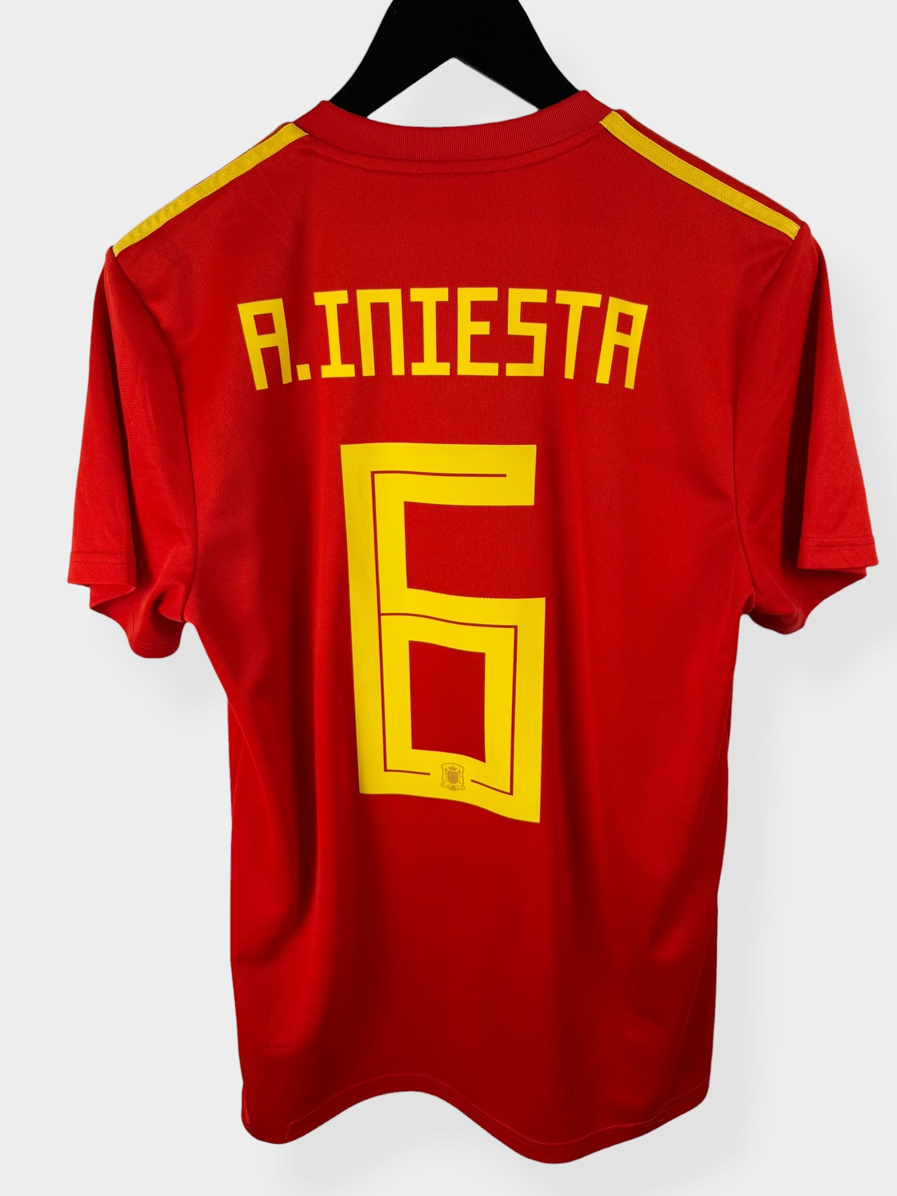 2018-19 SPAIN HOME SHIRT INIESTA #6 M
