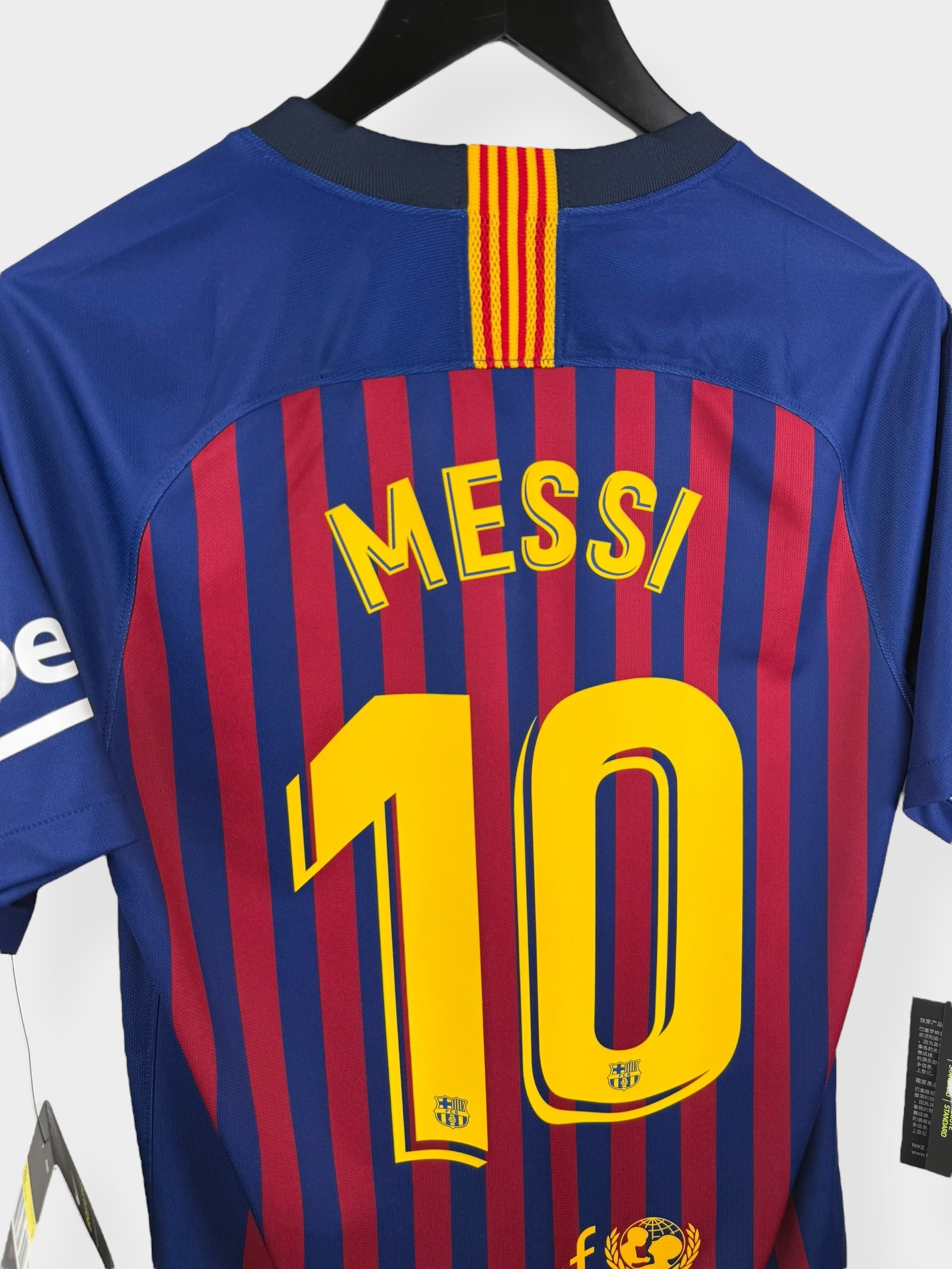 2018-19 BARCELONA HOME SHIRT MESSI #10 S - Authentic Football Club