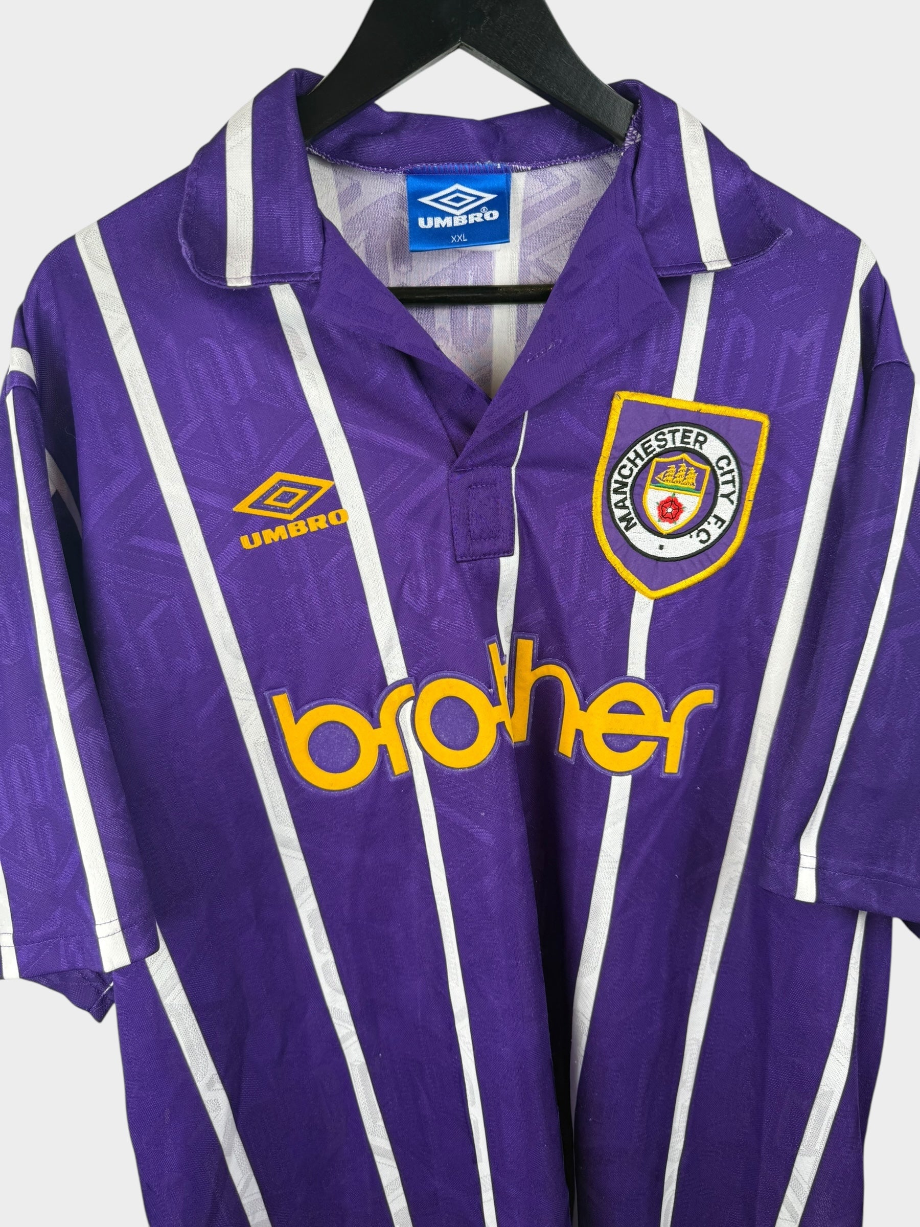 1992-94 MANCHESTER CITY AUSWÄRTSTRIKOT XXL