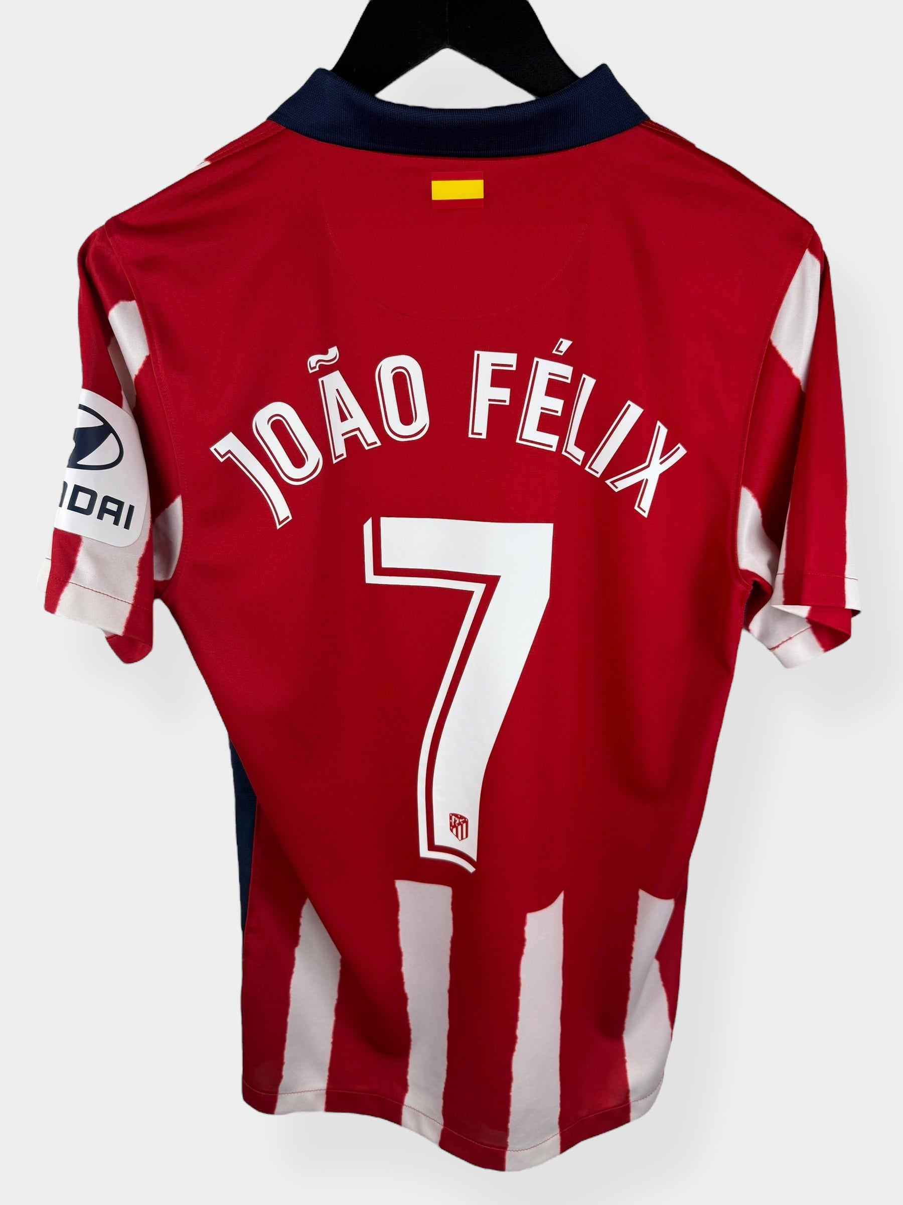 2020-21 ATLETICO MADRID HOME SHIRT JOAO FELIX #7 S - Authentic Football Club