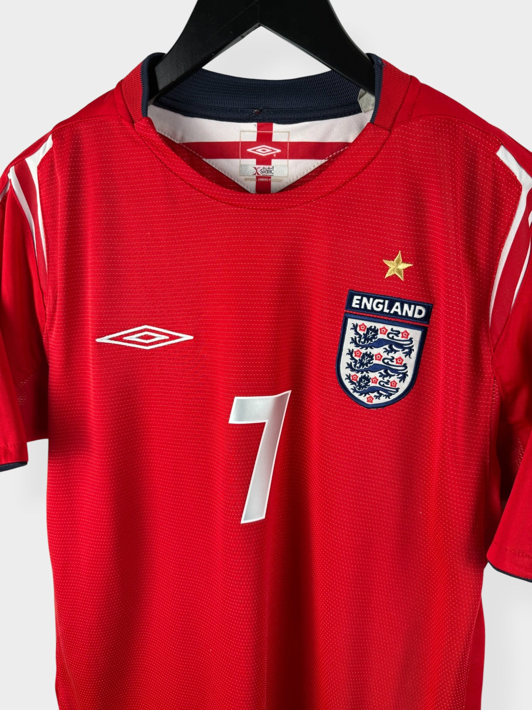 2004-06 ENGLAND AUSWÄRTSTRIKOT BECKHAM #7 M