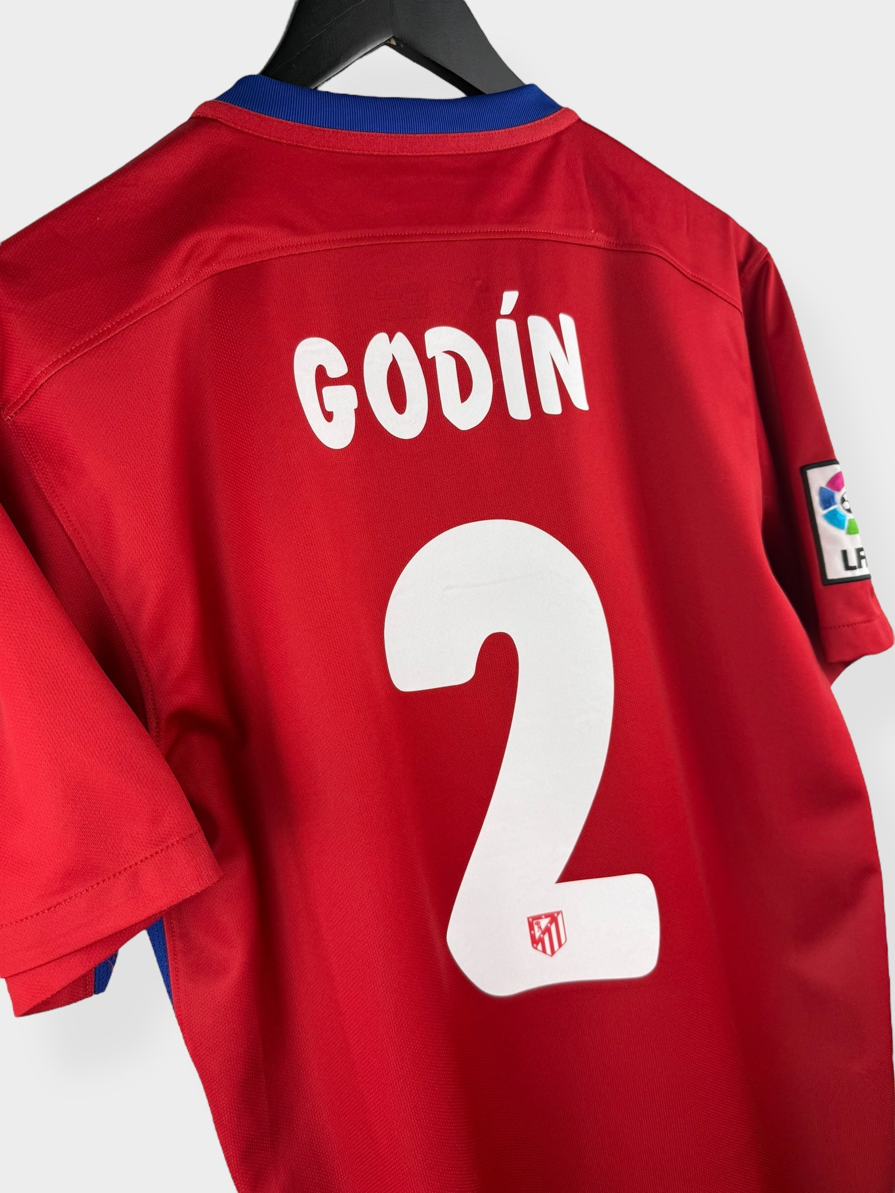 2015-16 ATLETICO MADRID HOME SHIRT GODIN #2 M