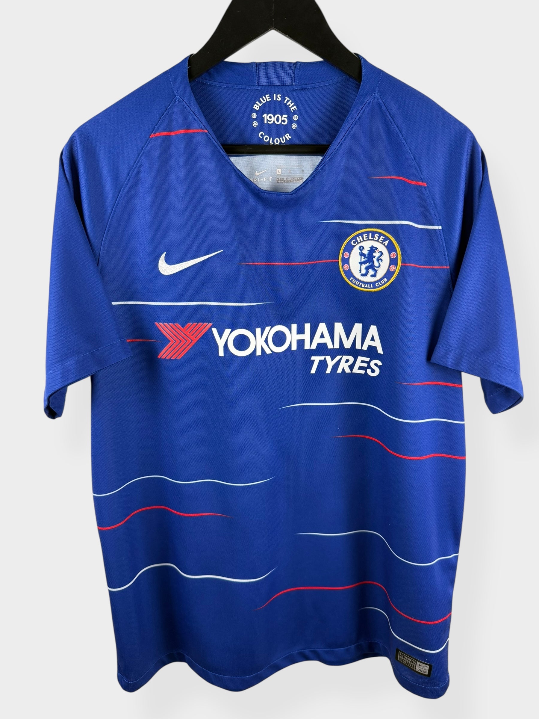 MAILLOT DOMICILE CHELSEA 2018-19 HAZARD #10 L