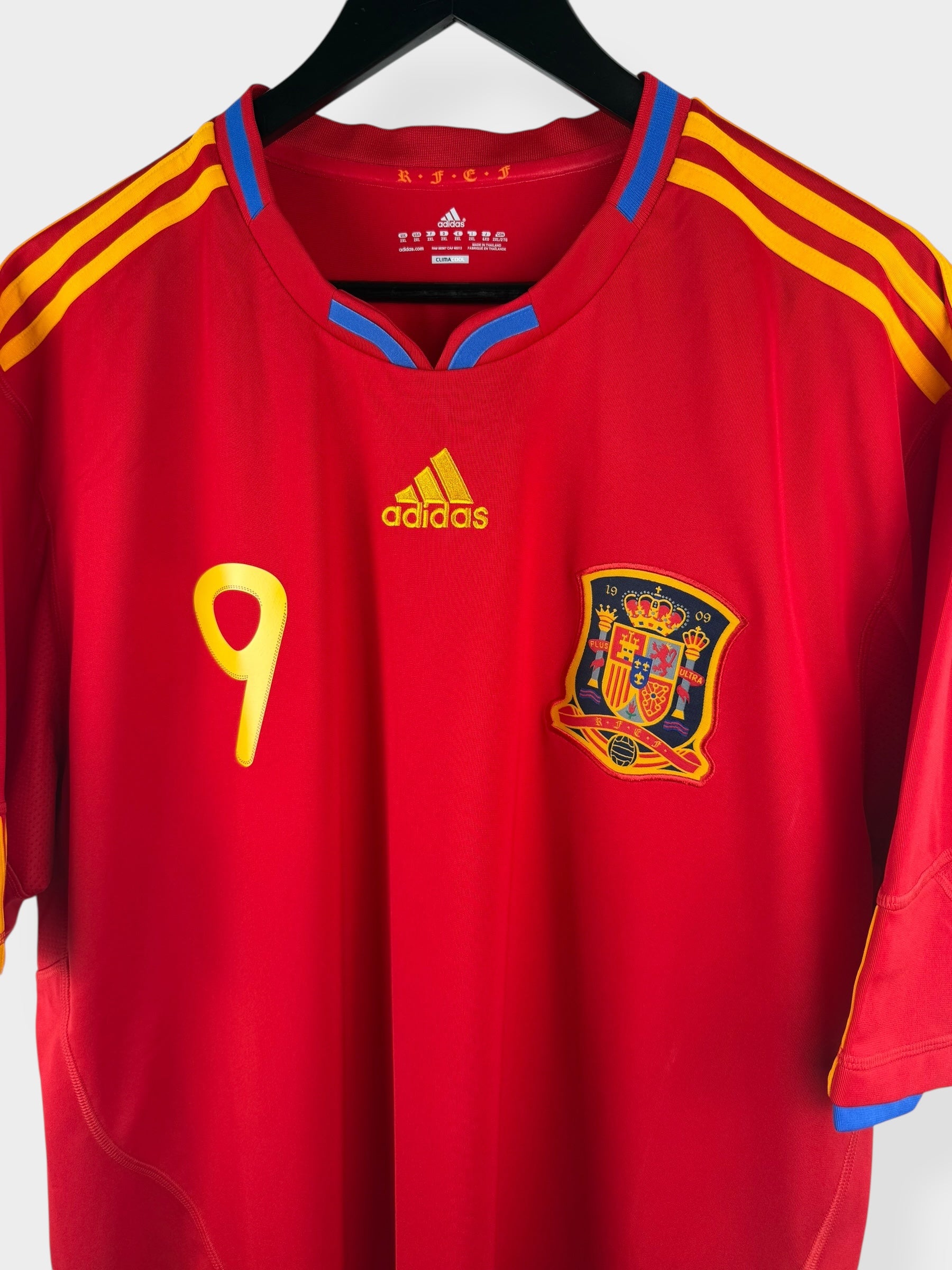 2009-10 SPAIN HOME SHIRT TORRES #9 XXL