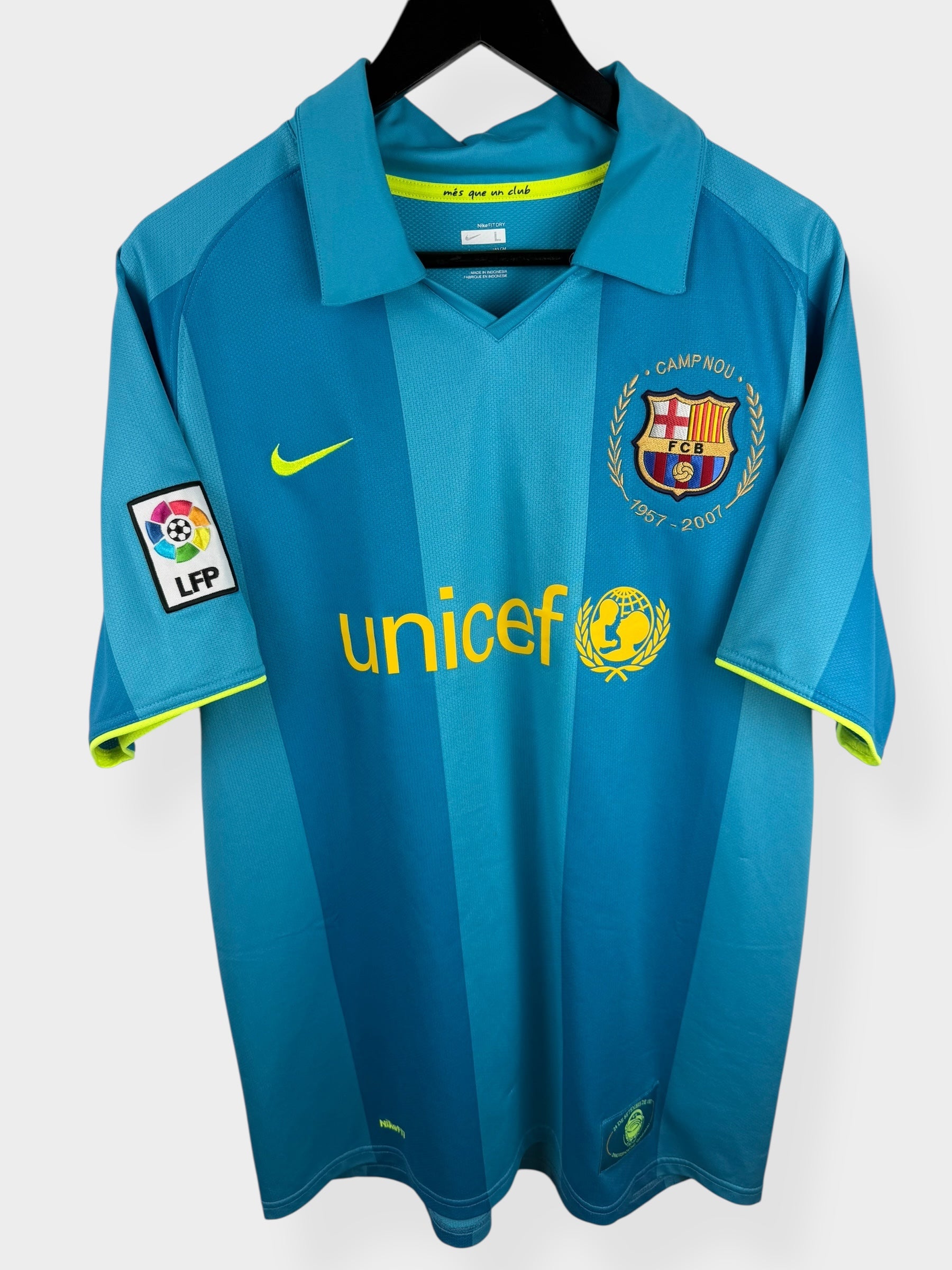 2007-08 BARCELONA AWAY SHIRT RONALDINHO #10 L