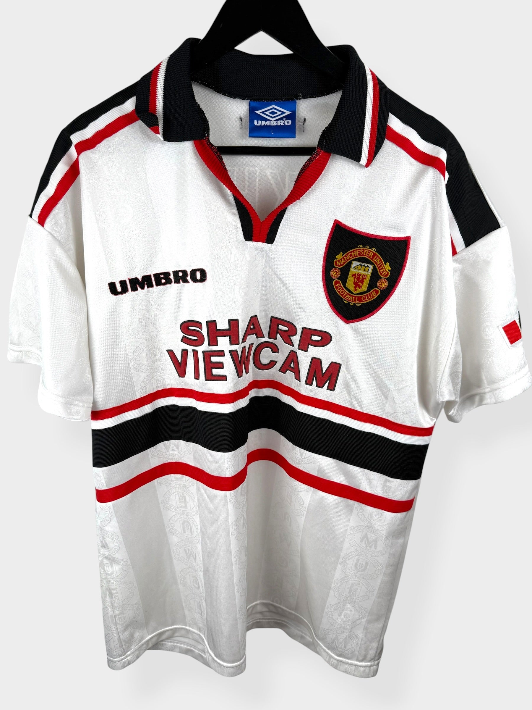 1997-99 MANCHESTER UNITED AWAY SHIRT BECKHAM #7 L