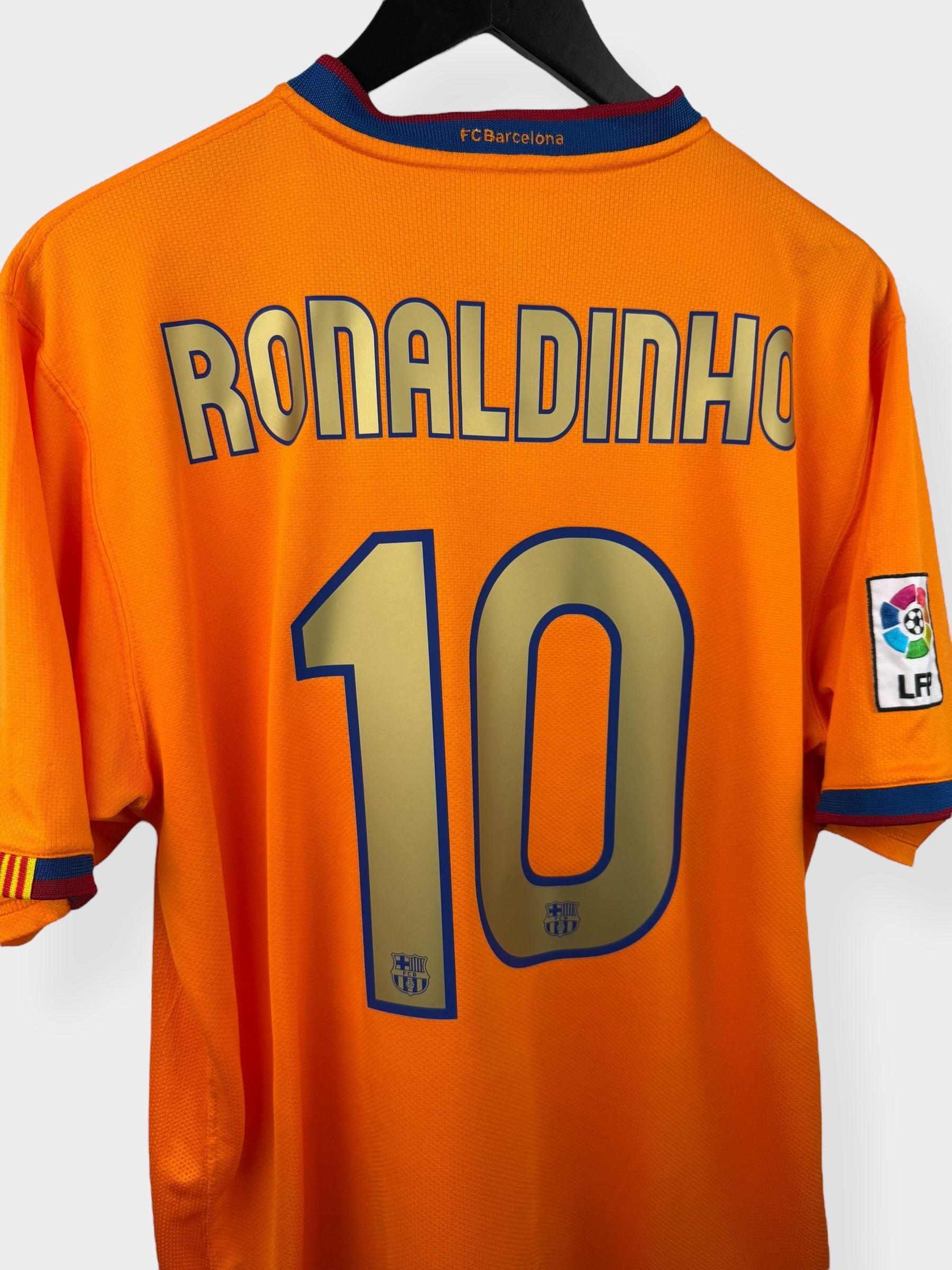 2006-08 BARCELONA AUSWÄRTSTRIKOT RONALDINHO #10 L