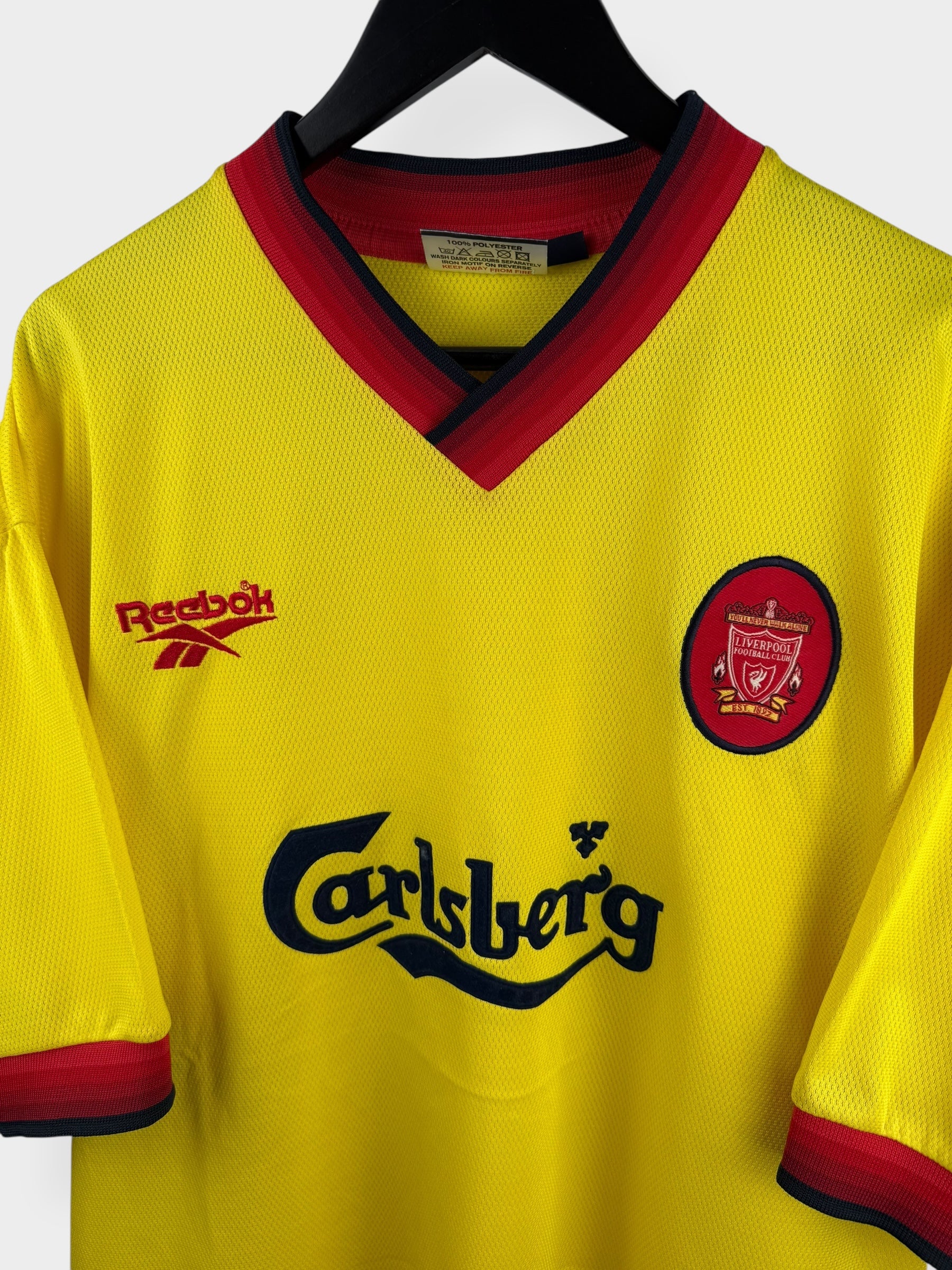 1997-99 LIVERPOOL AWAY SHIRT MCMANAMAN #7 XL - Authentic Football Club