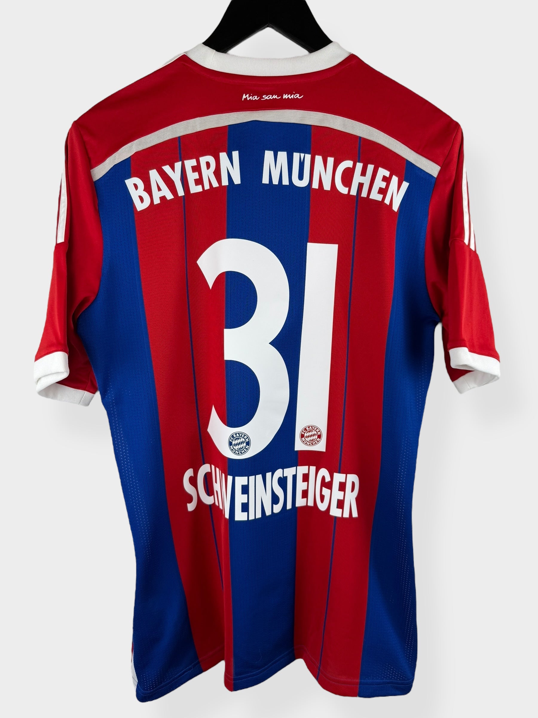 2014-15 BAYERN MUNICH HOME SHIRT SCHWEINSTEIGER #31 M