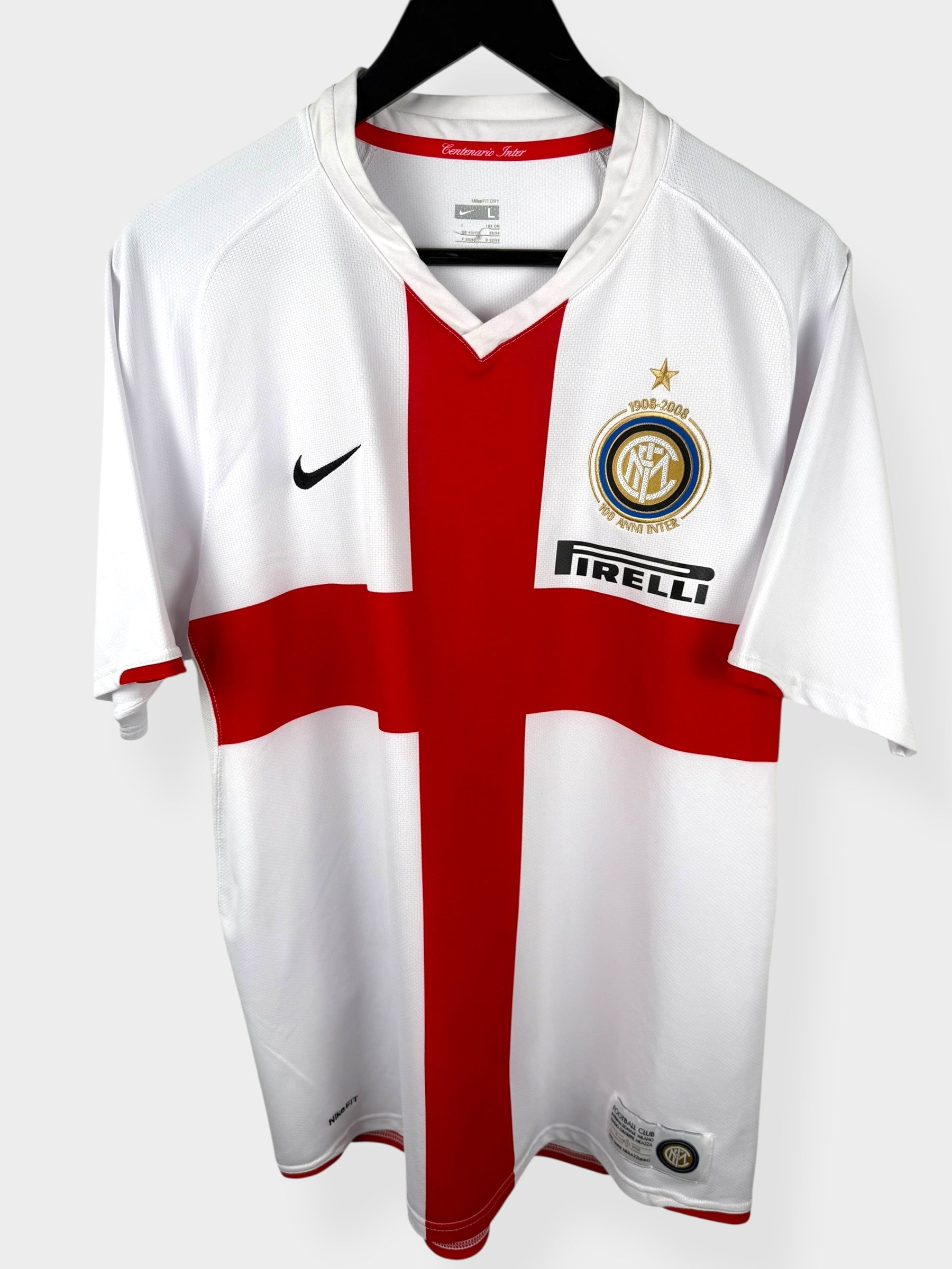 2007-08 INTER MILAN AWAY SHIRT ADRIANO #10 L - Authentic Football Club
