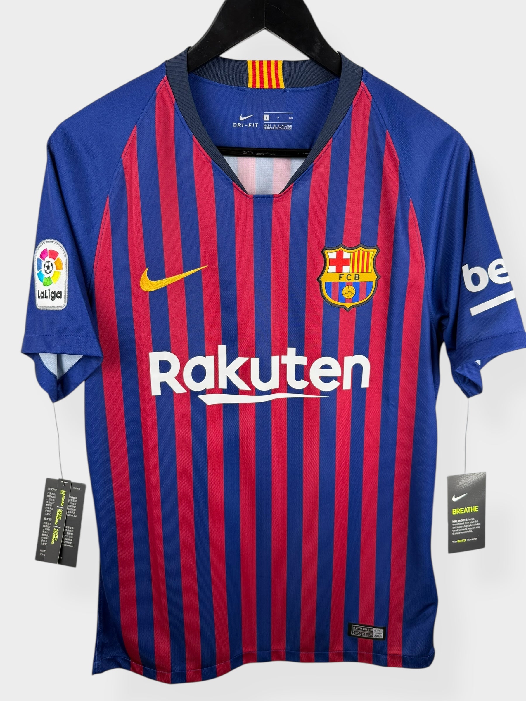 2018-19 BARCELONA HOME SHIRT MESSI #10 S - Authentic Football Club