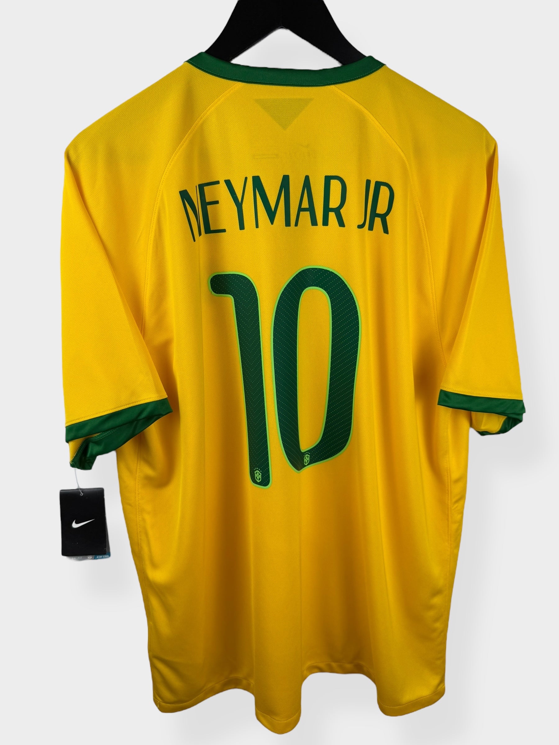 2014-15 BRAZIL HOME SHIRT NEYMAR JR #10 XL