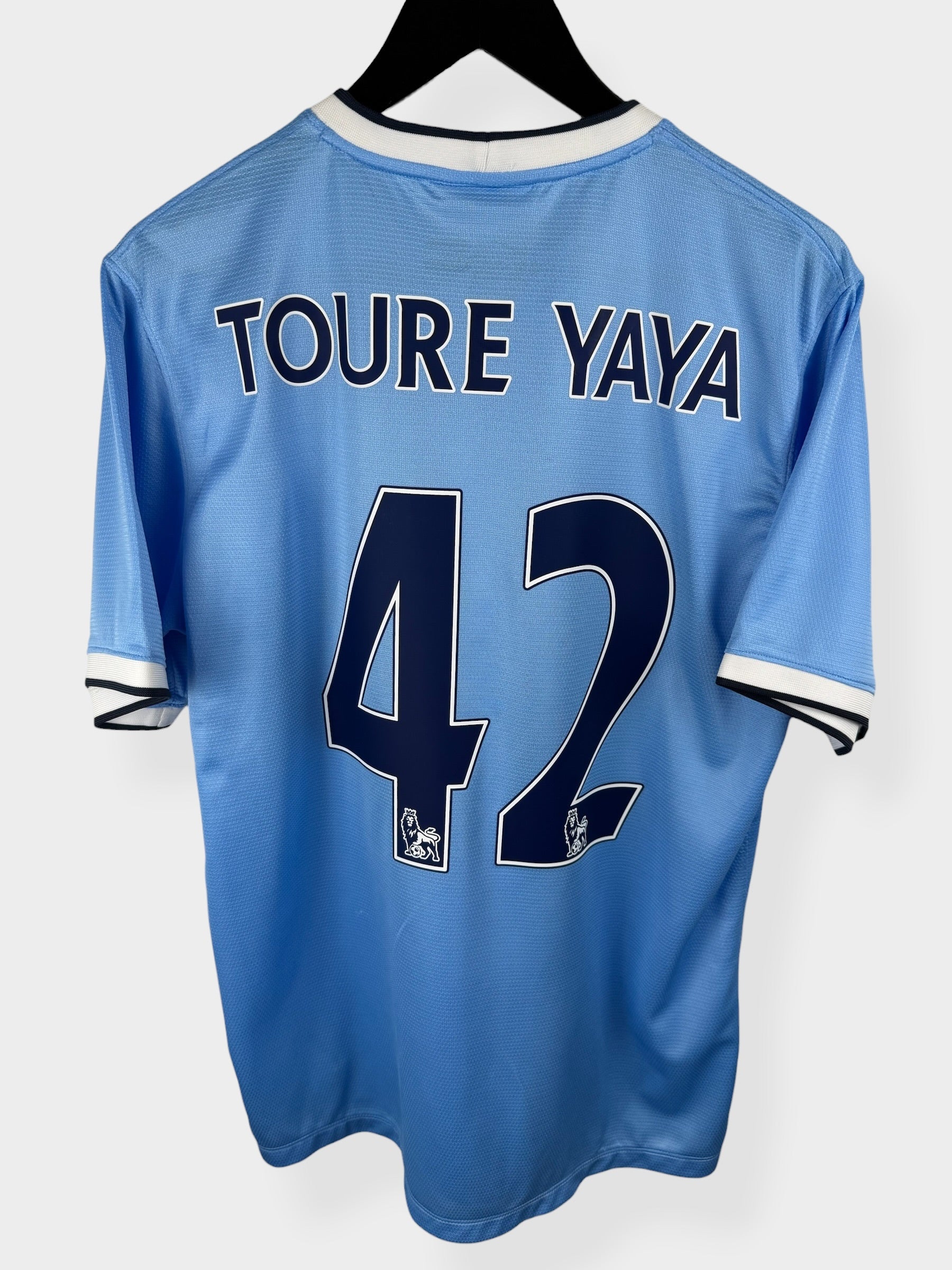 2013-14 MANCHESTER CITY HOME SHIRT TOURE YAYA #42 L