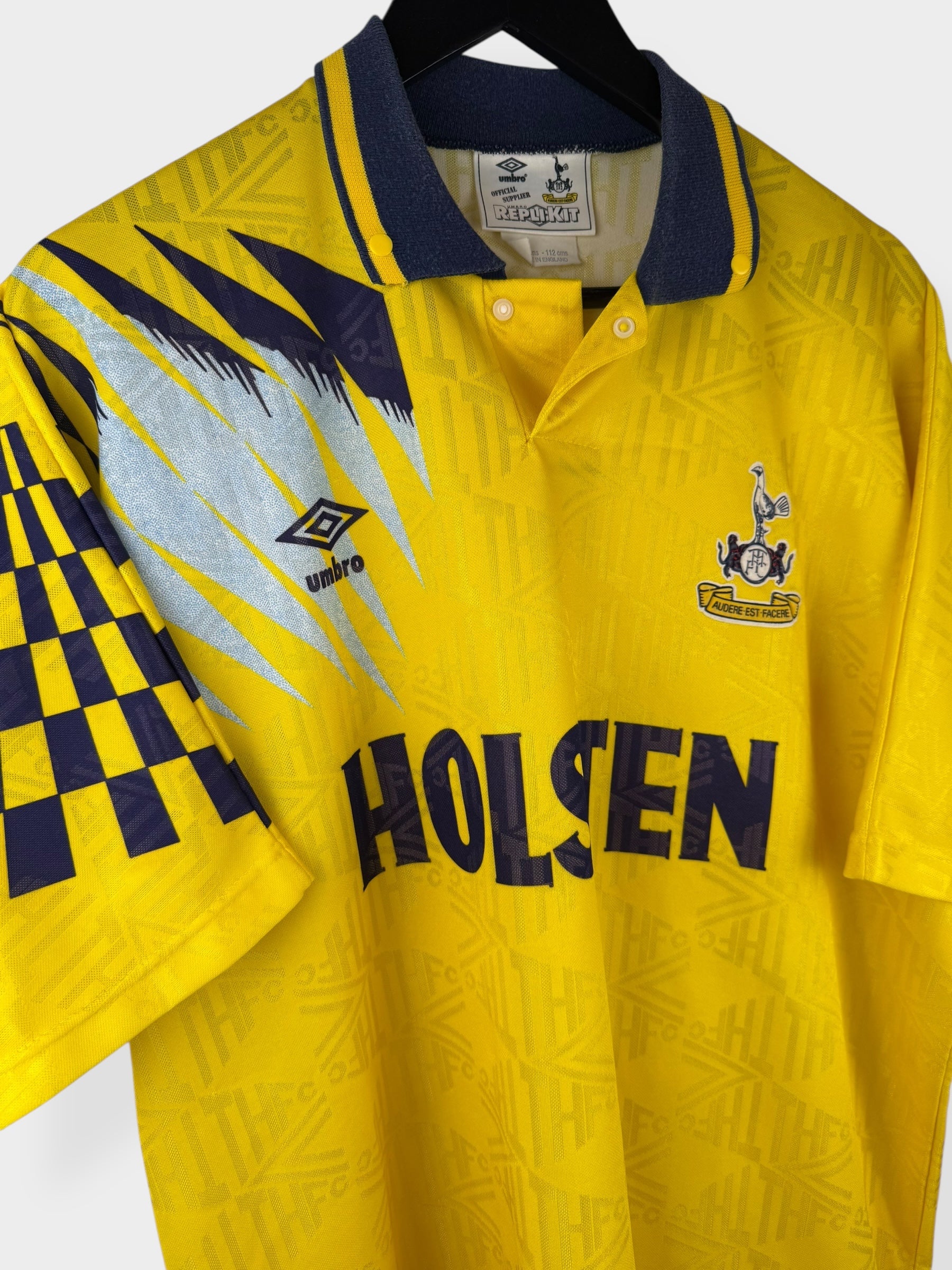 1991-95 TOTTENHAM HOTSPUR AWAY SHIRT XL