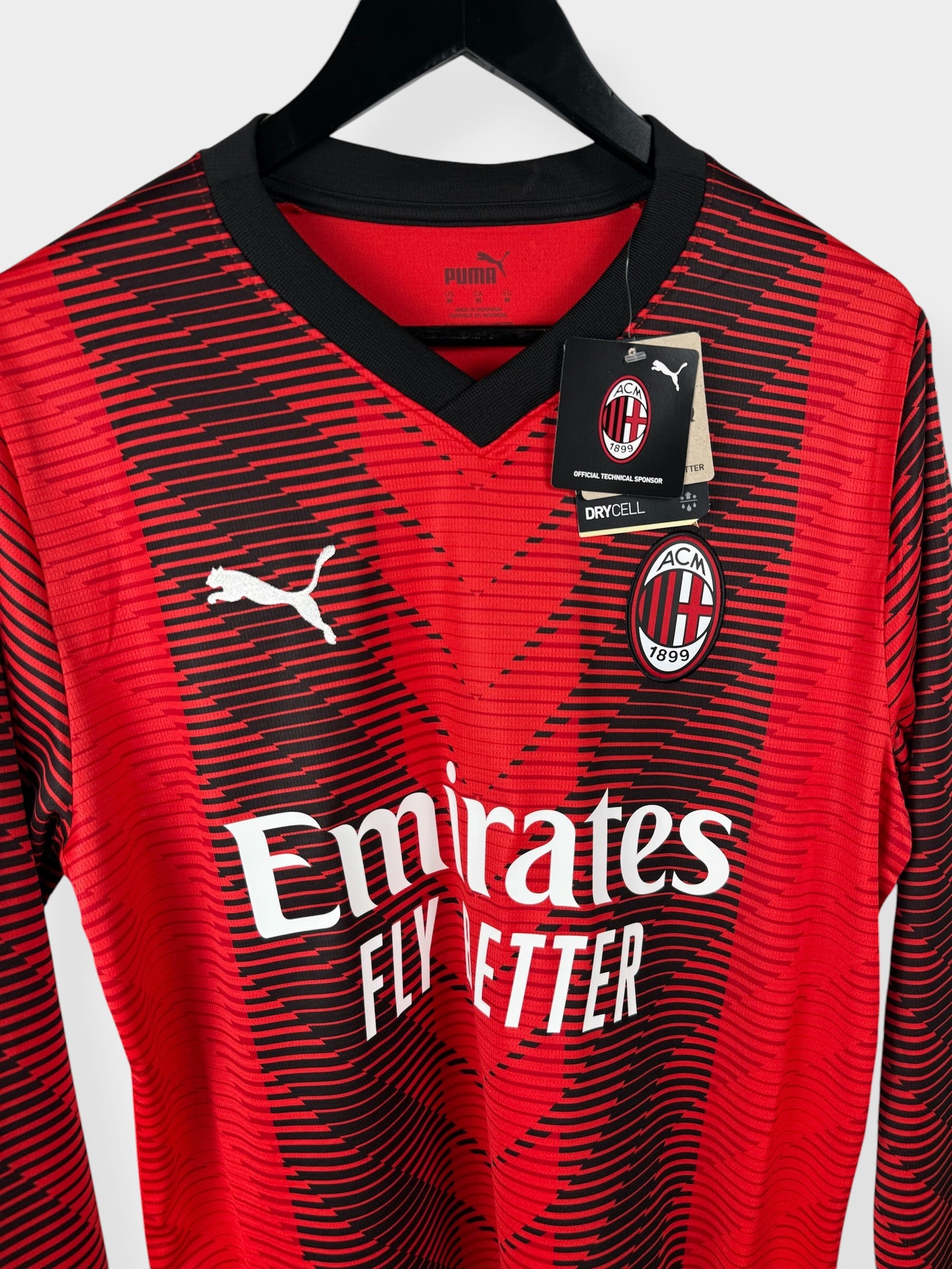 2023-24 AC MILAN THUISSHIRT SPELERUITGAVE LS M
