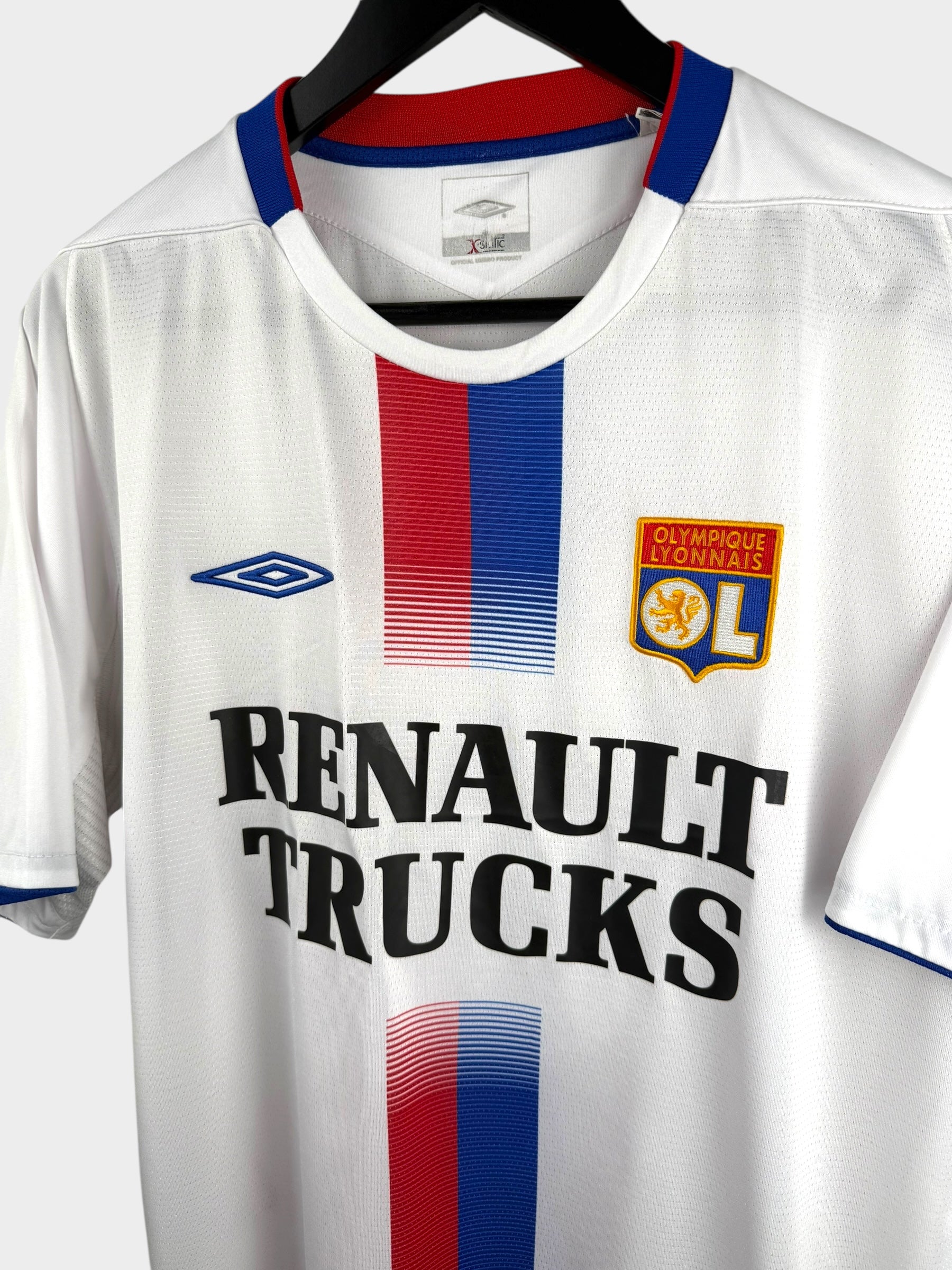 2005-06 OLYMPIQUE LYONNAIS HOME SHIRT JUNINHO #8 L - Authentic Football Club