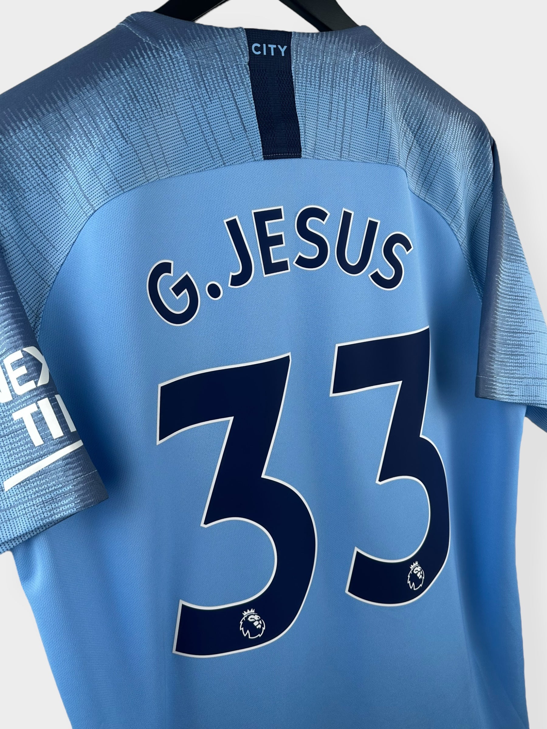 2018-19 MANCHESTER CITY HOME SHIRT G. JESUS #33 L
