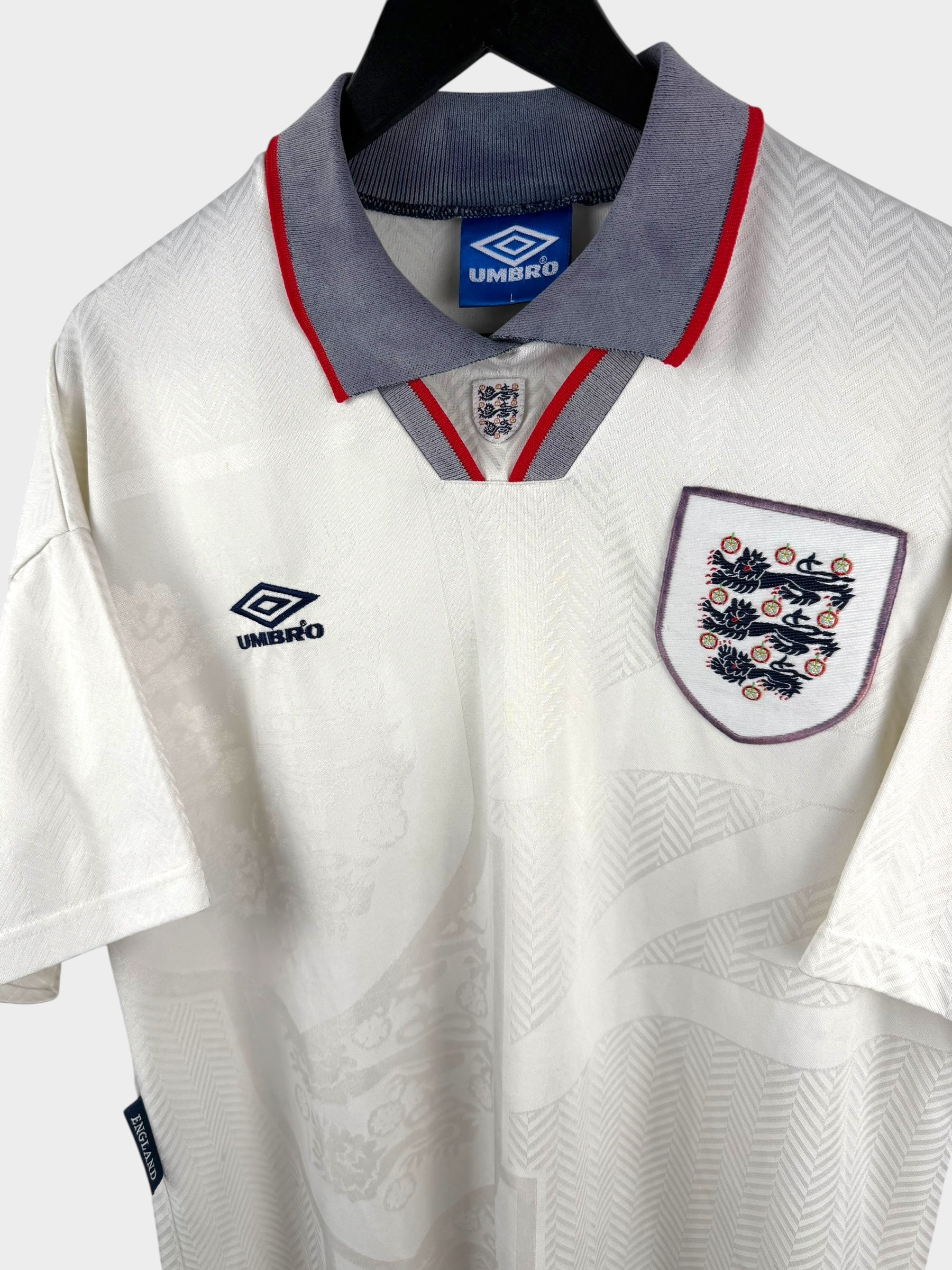 1993-95 ENGLAND HOME SHIRT L
