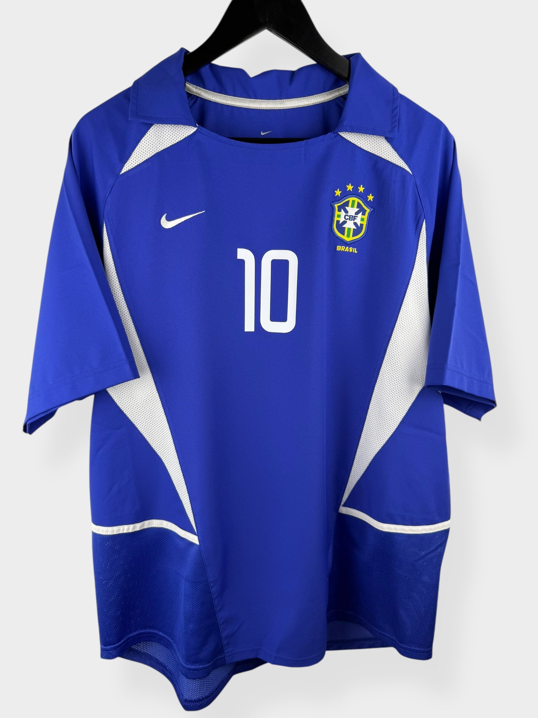 2002-04 BRAZIL AWAY SHIRT RIVALDO #10 L