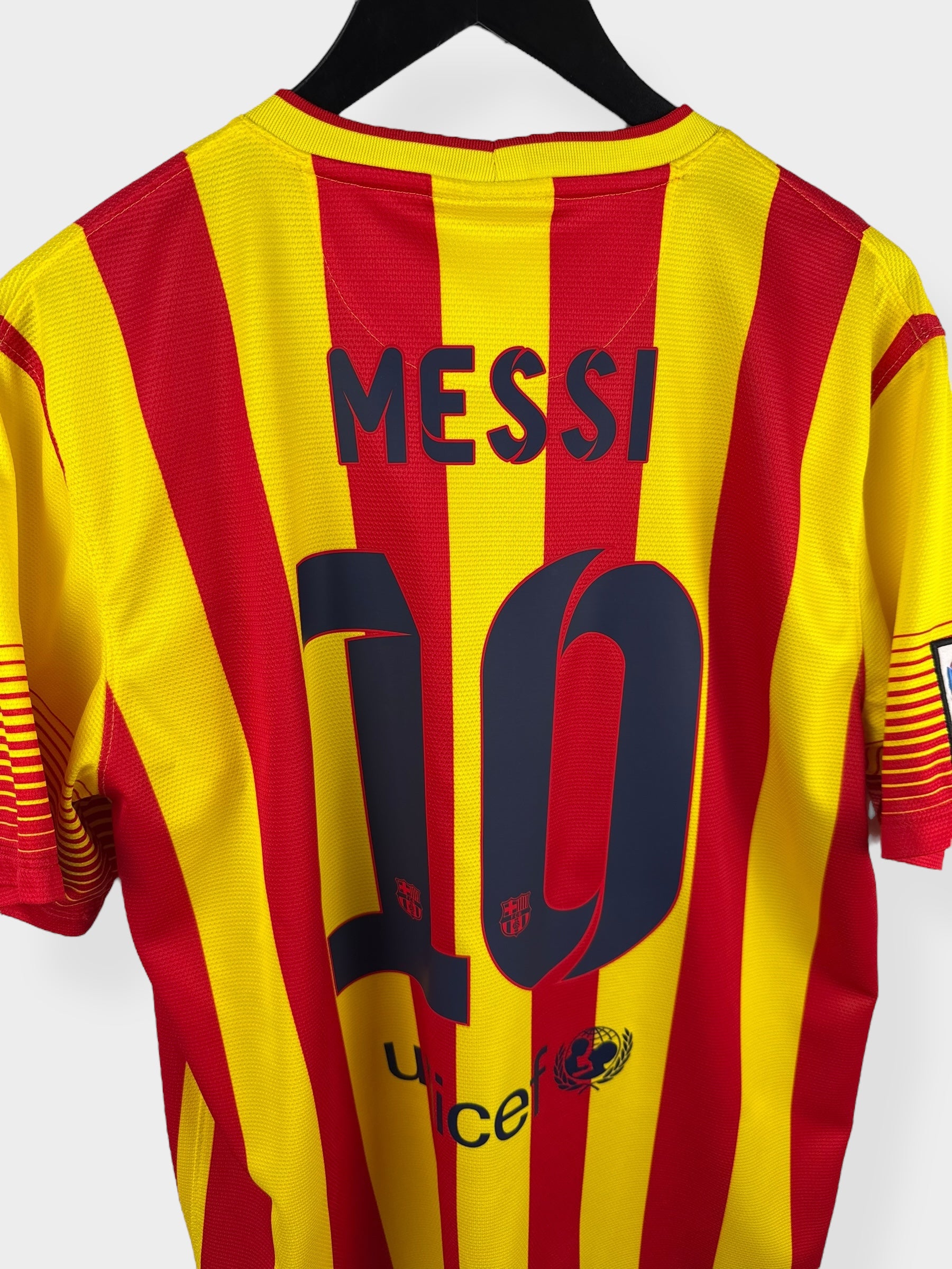 2013-14 BARCELONA AWAY SHIRT MESSI #10 L - Authentic Football Club