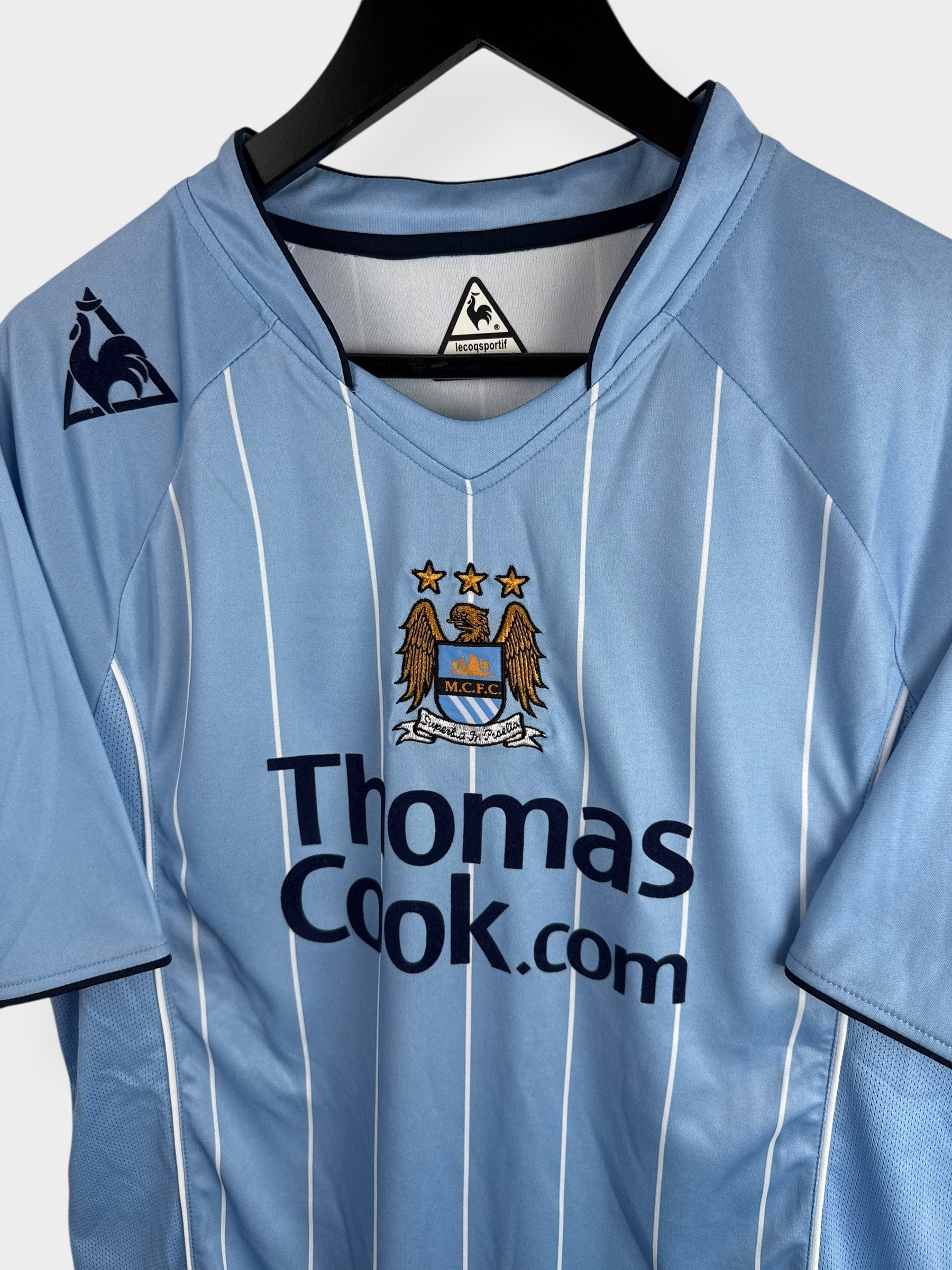 2007-08 MANCHESTER CITY HOME SHIRT ROBINHO #10 L