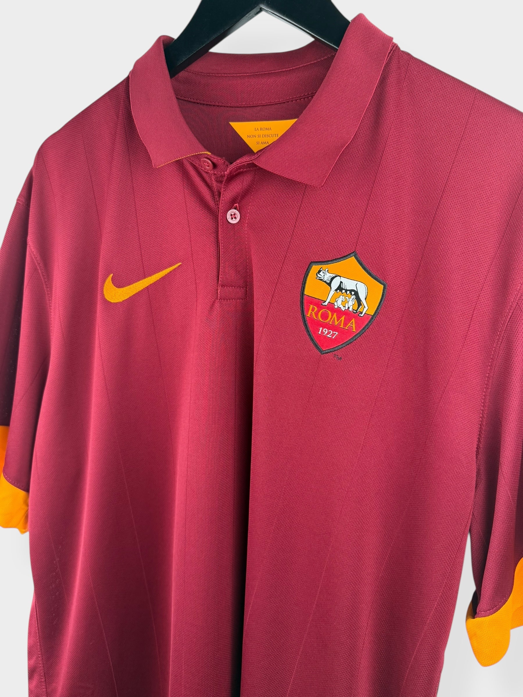 2014-15 AS ROMA HOME SHIRT STROOTMAN #6 XL