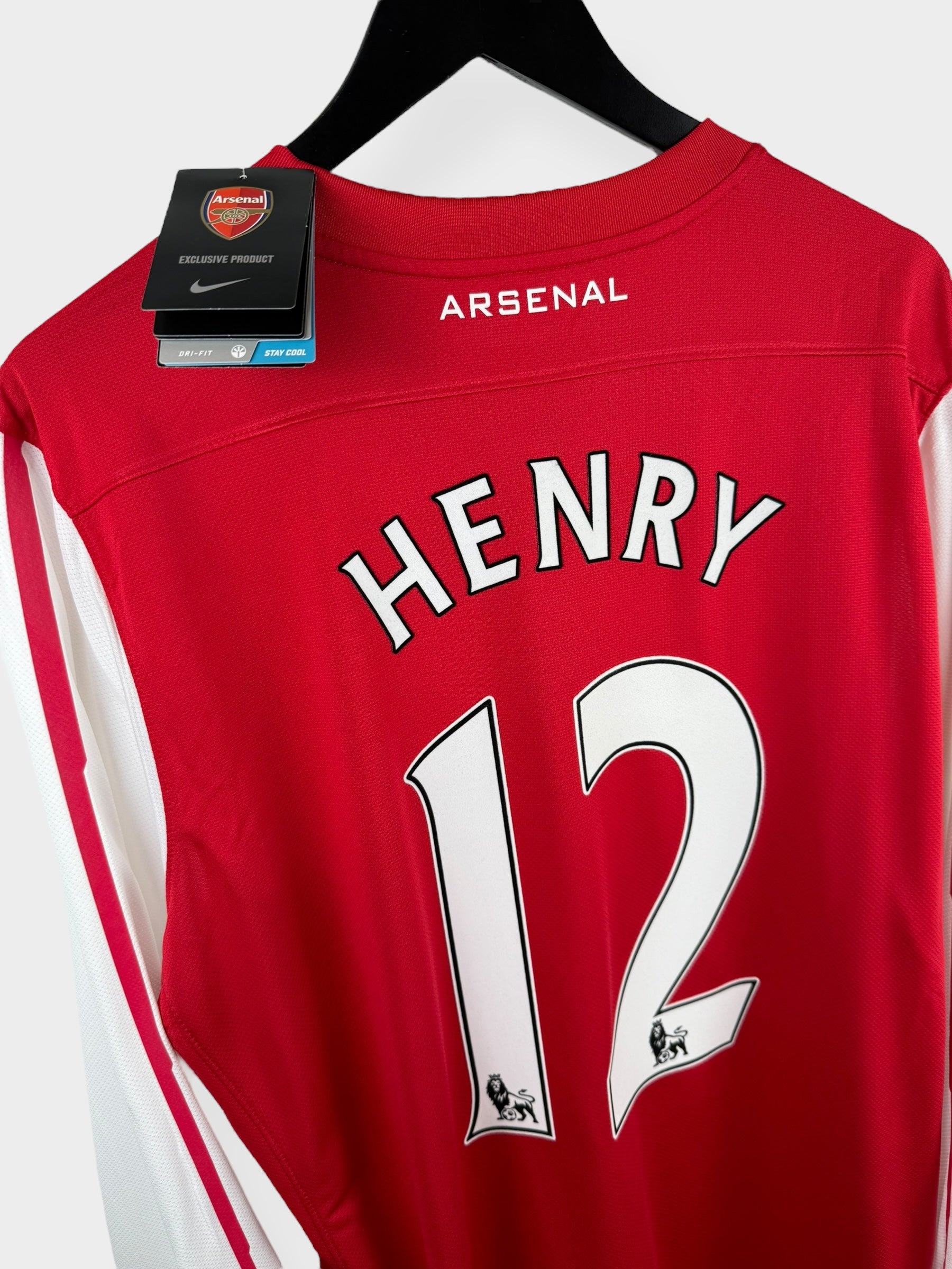 2011-12 ARSENAL HOME SHIRT LS PLAYER ISSUE HENRY #12 XXL