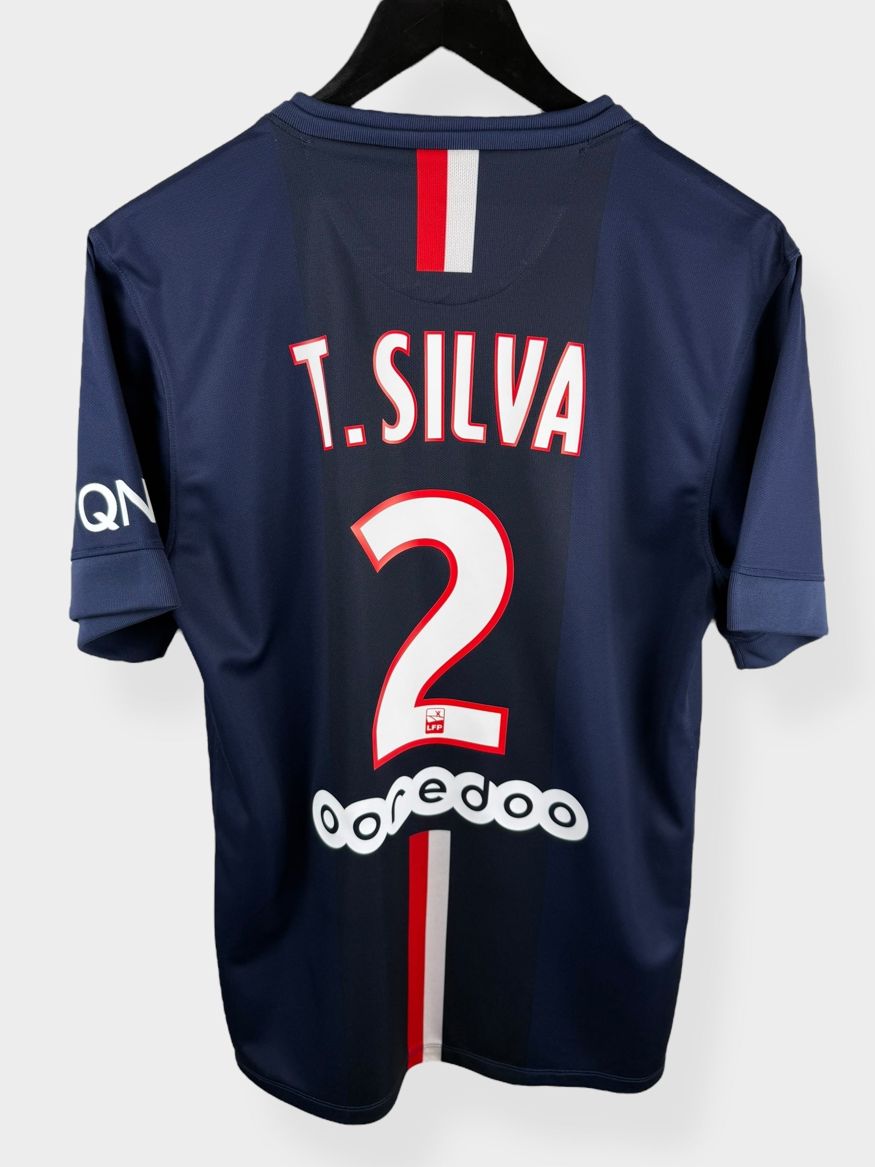 2014-15 PARIS SAINT-GERMAIN HOME SHIRT T. SILVA #2 S