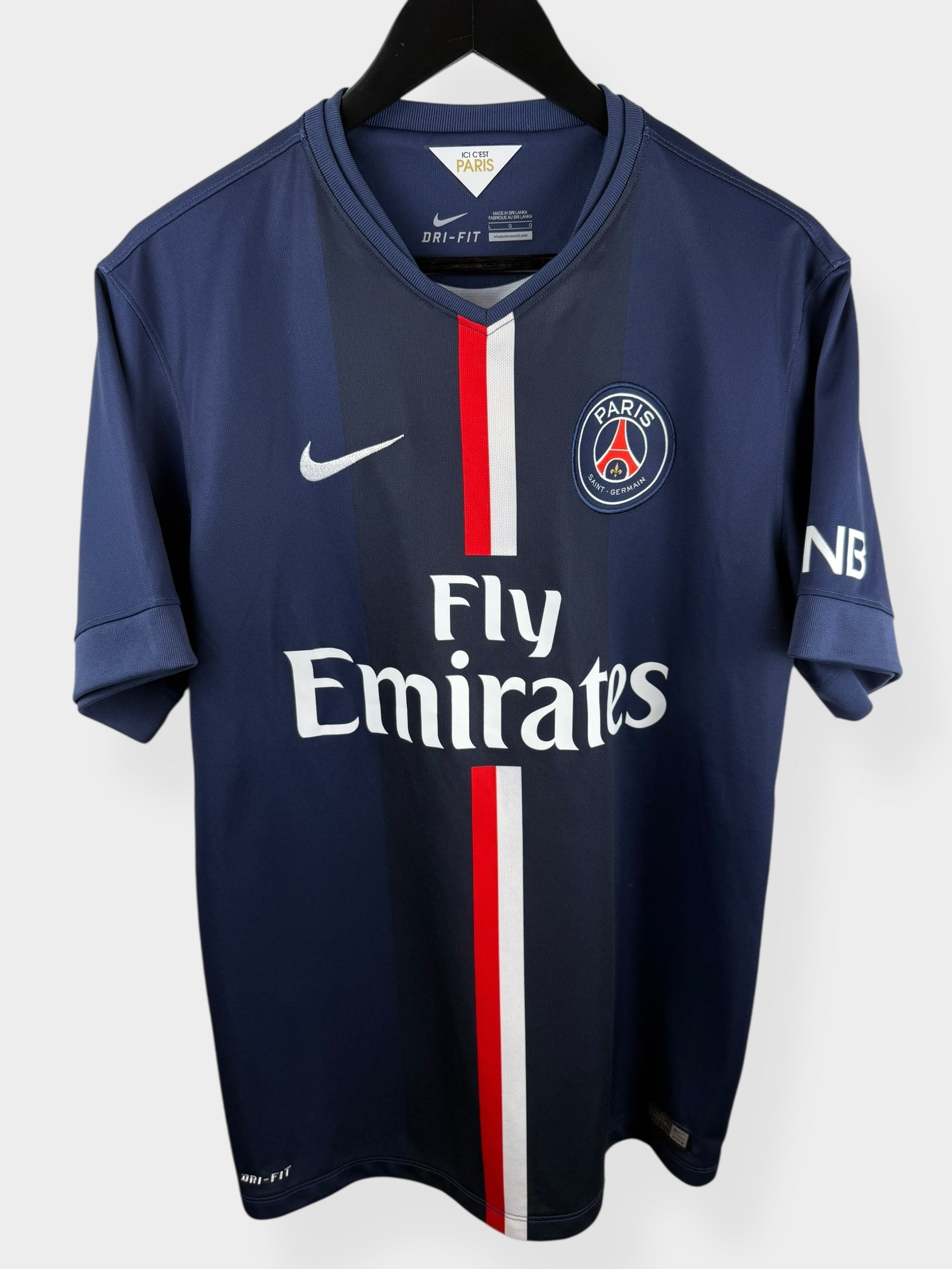 2014-15 PARIS SAINT-GERMAIN HOME SHIRT IBRAHIMOVIC #10 L