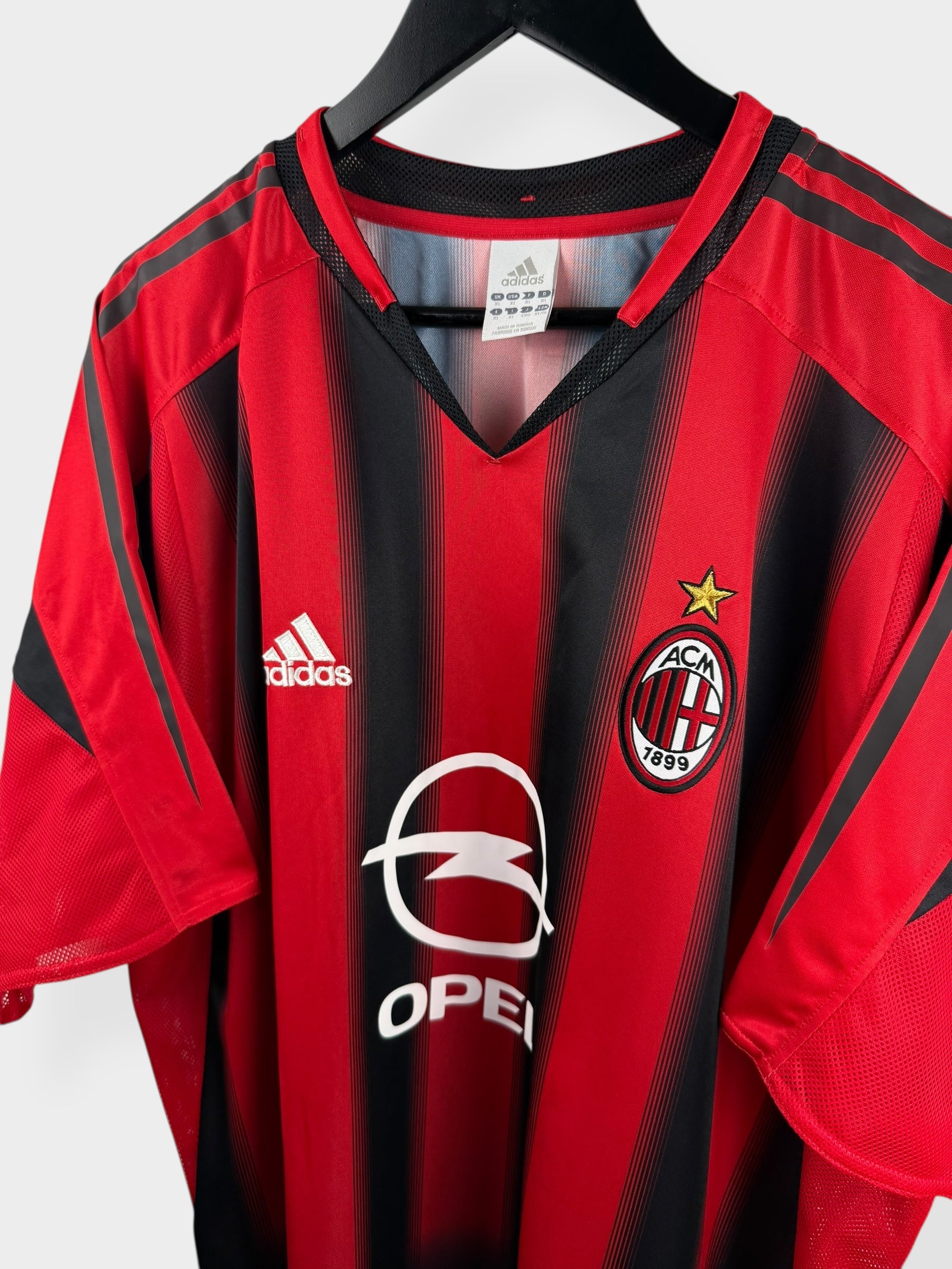 2004-05 AC MILAN HOME SHIRT MALDINI #3 XL - Authentic Football Club