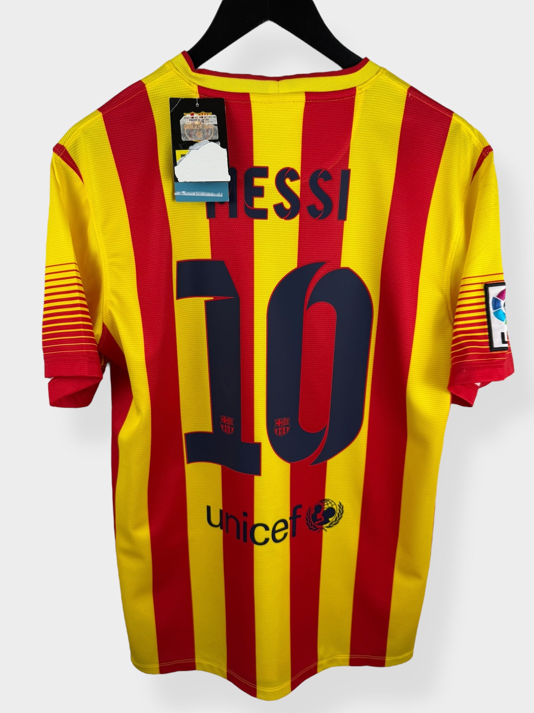 2013-14 BARCELONA AWAY SHIRT MESSI #10 M - Authentic Football Club